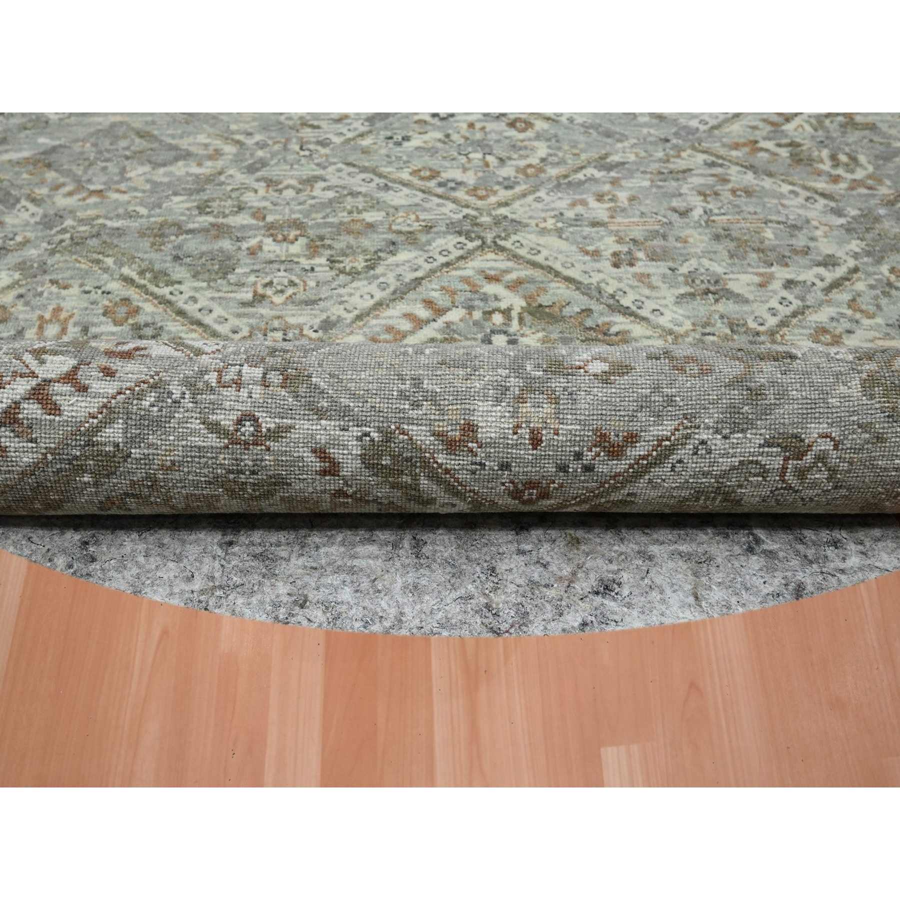 Oushak-And-Peshawar-Hand-Knotted-Rug-378705