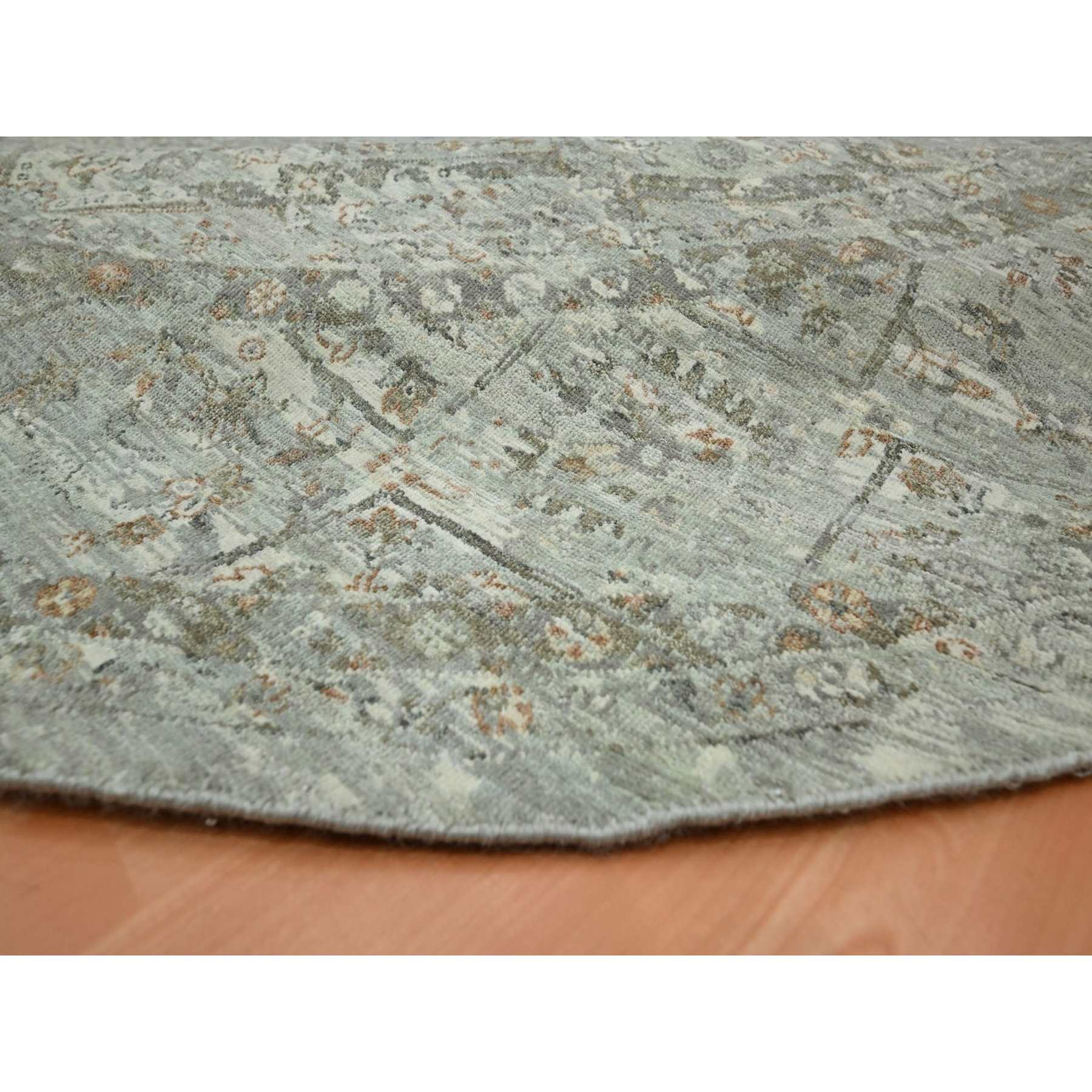 Oushak-And-Peshawar-Hand-Knotted-Rug-378705