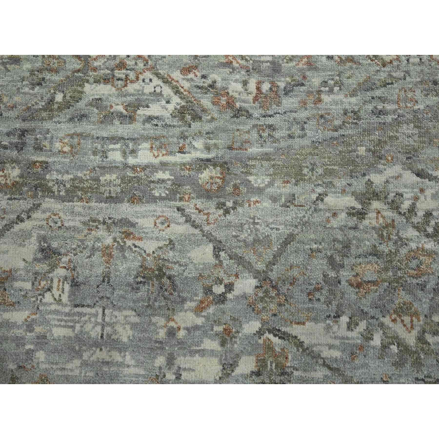 Oushak-And-Peshawar-Hand-Knotted-Rug-378705