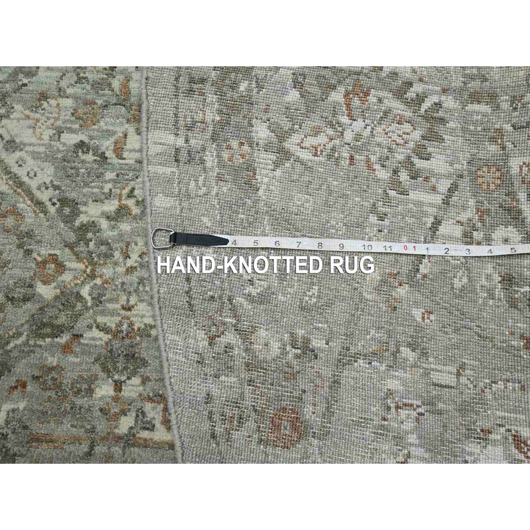 Oushak-And-Peshawar-Hand-Knotted-Rug-378705