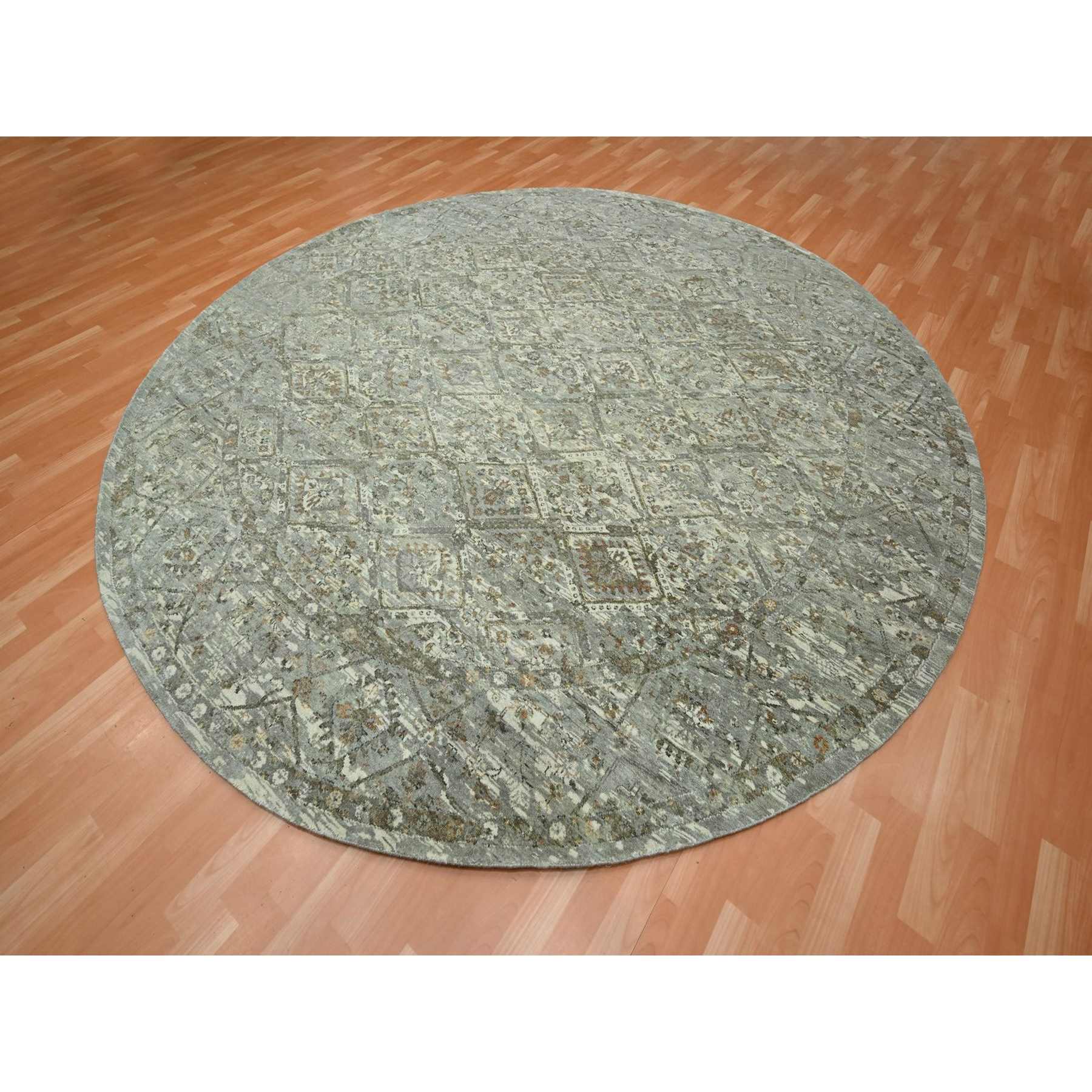 Oushak-And-Peshawar-Hand-Knotted-Rug-378710