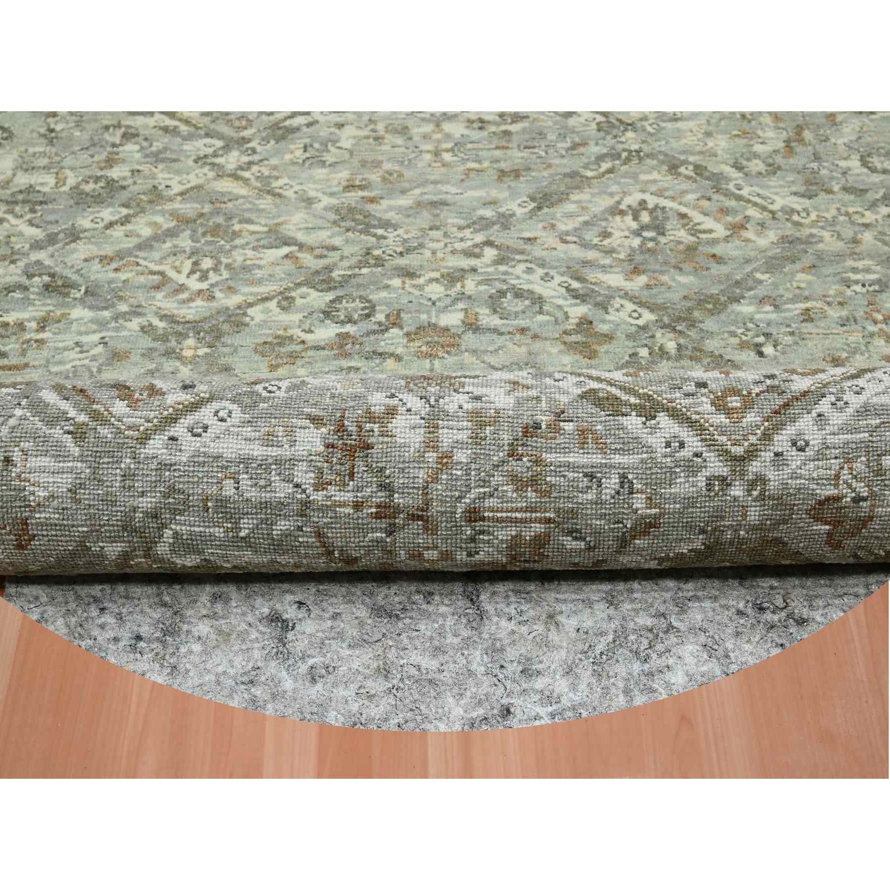 Oushak-And-Peshawar-Hand-Knotted-Rug-378710