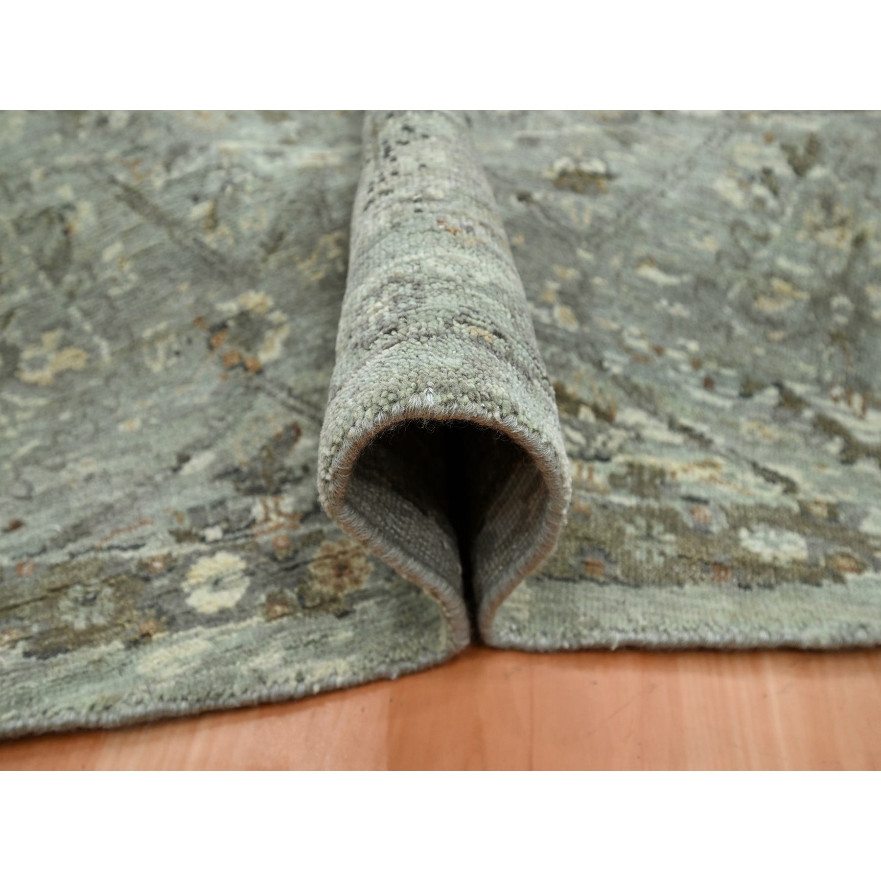 Oushak-And-Peshawar-Hand-Knotted-Rug-378710