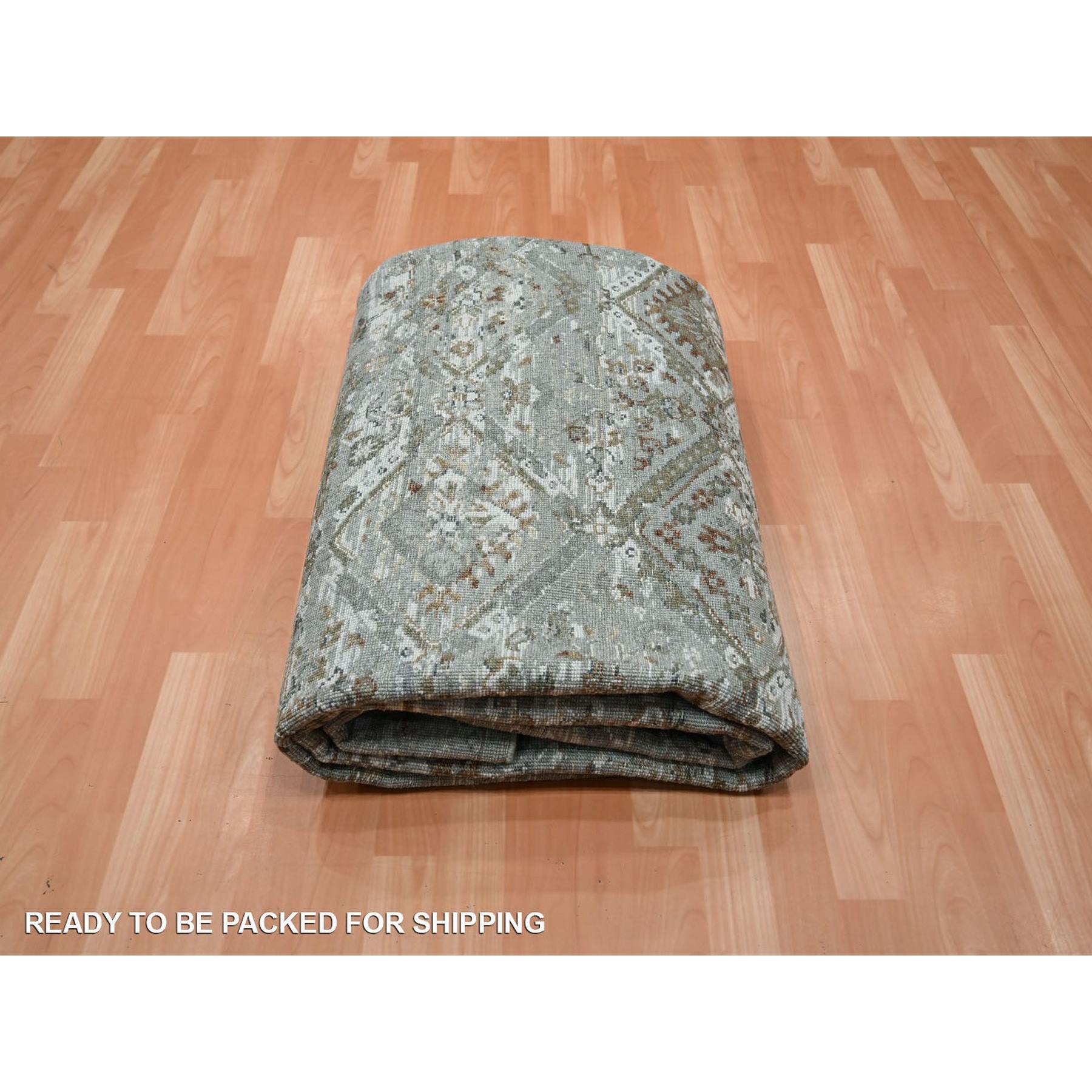 Oushak-And-Peshawar-Hand-Knotted-Rug-378710