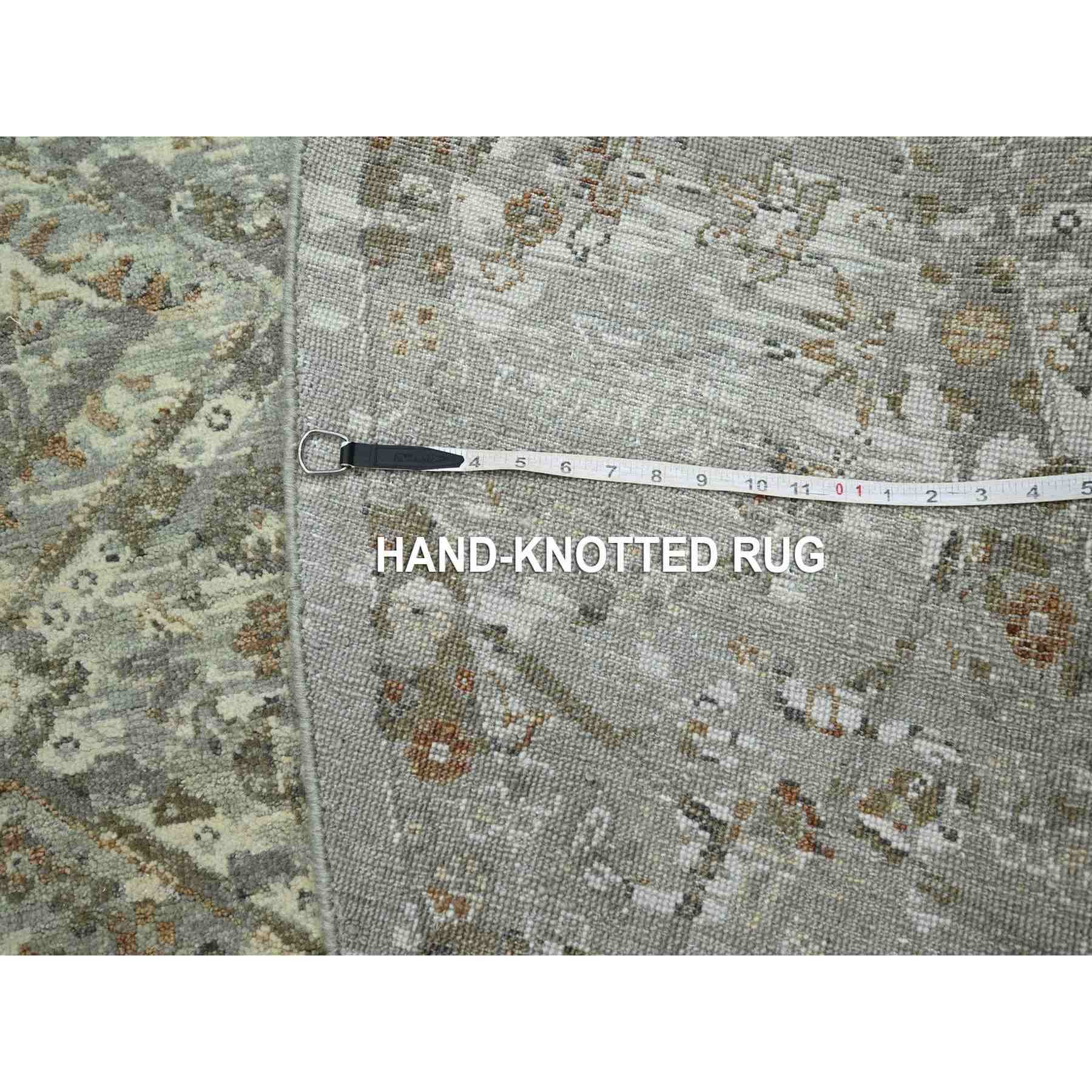 Oushak-And-Peshawar-Hand-Knotted-Rug-378710