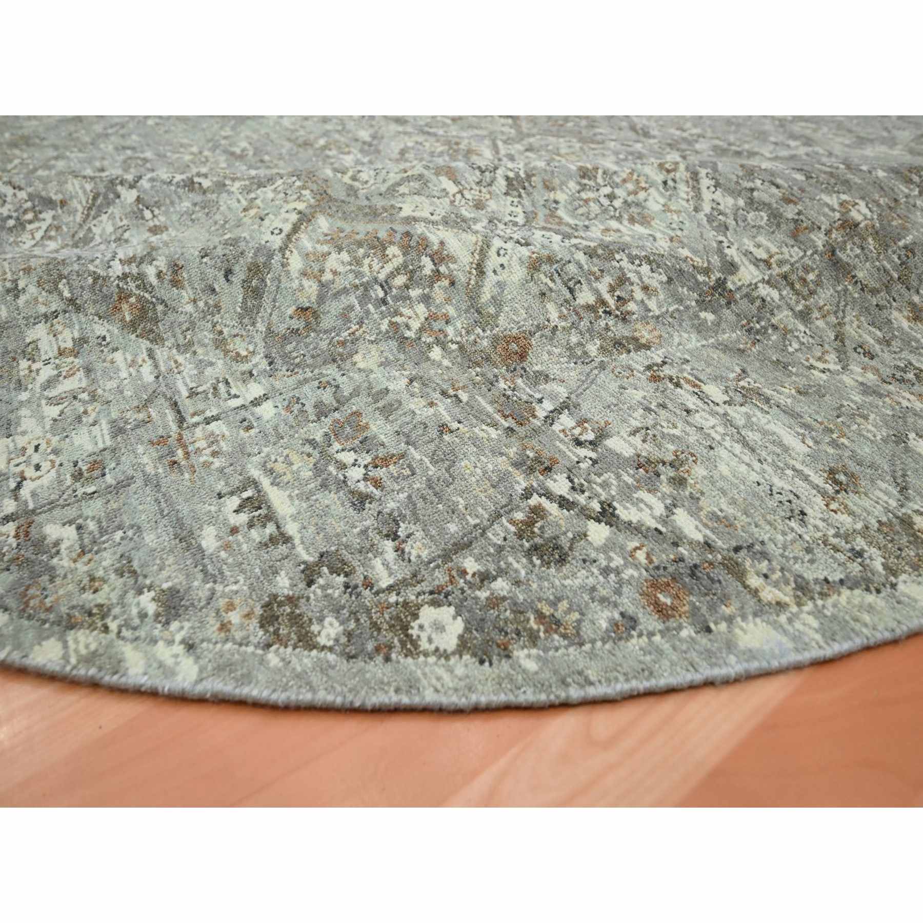 Oushak-And-Peshawar-Hand-Knotted-Rug-378715