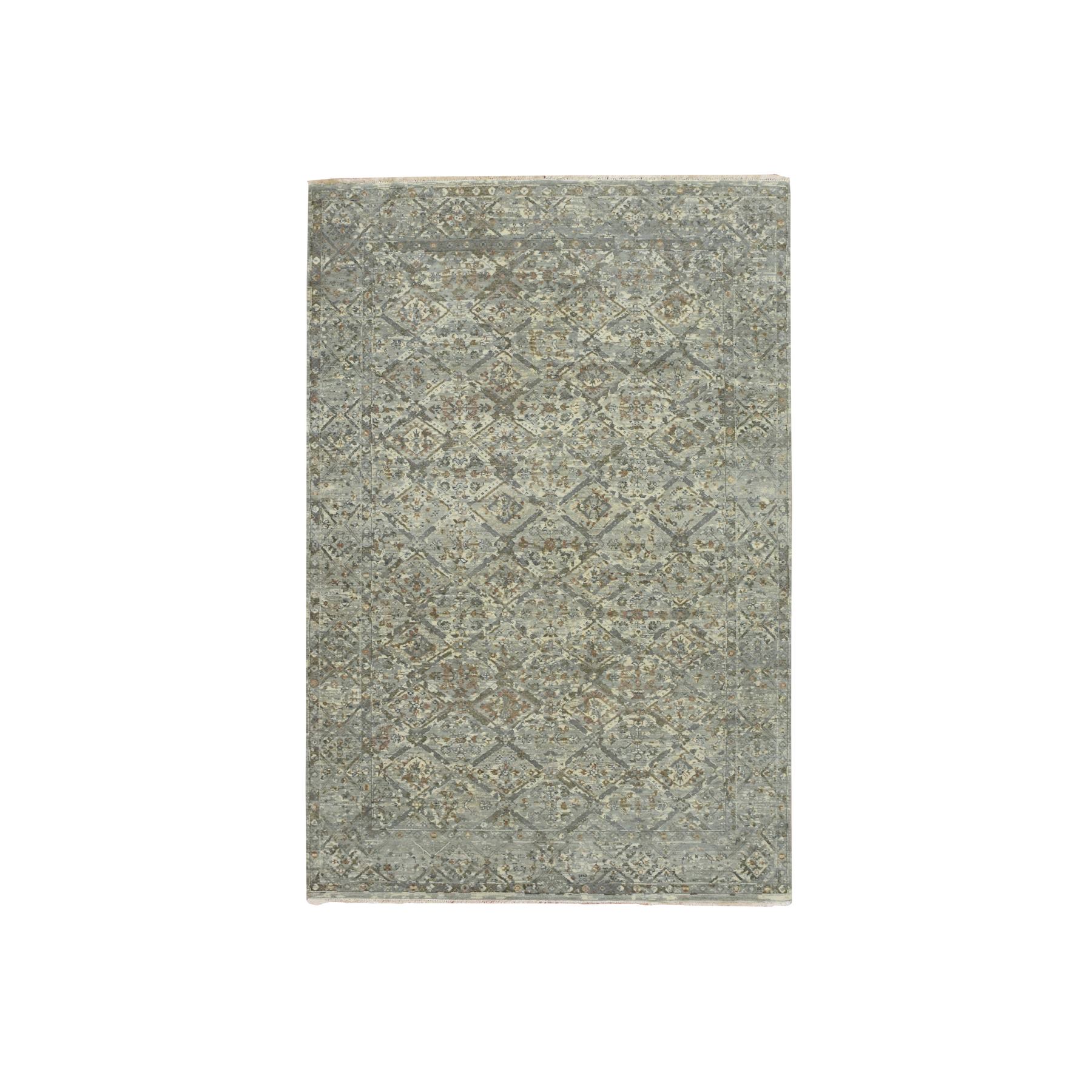 Oushak-And-Peshawar-Hand-Knotted-Rug-378725