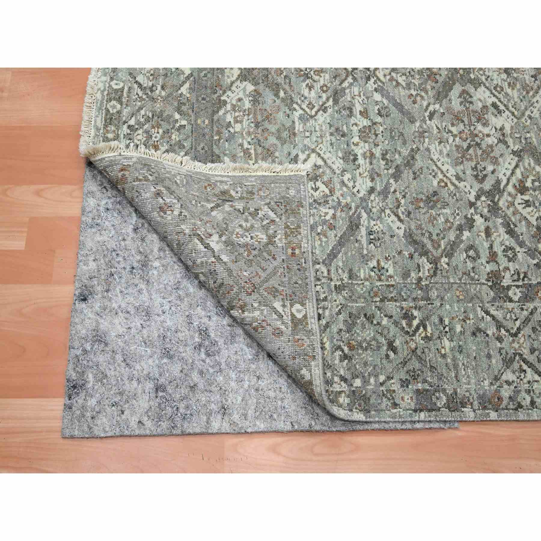 Oushak-And-Peshawar-Hand-Knotted-Rug-378725