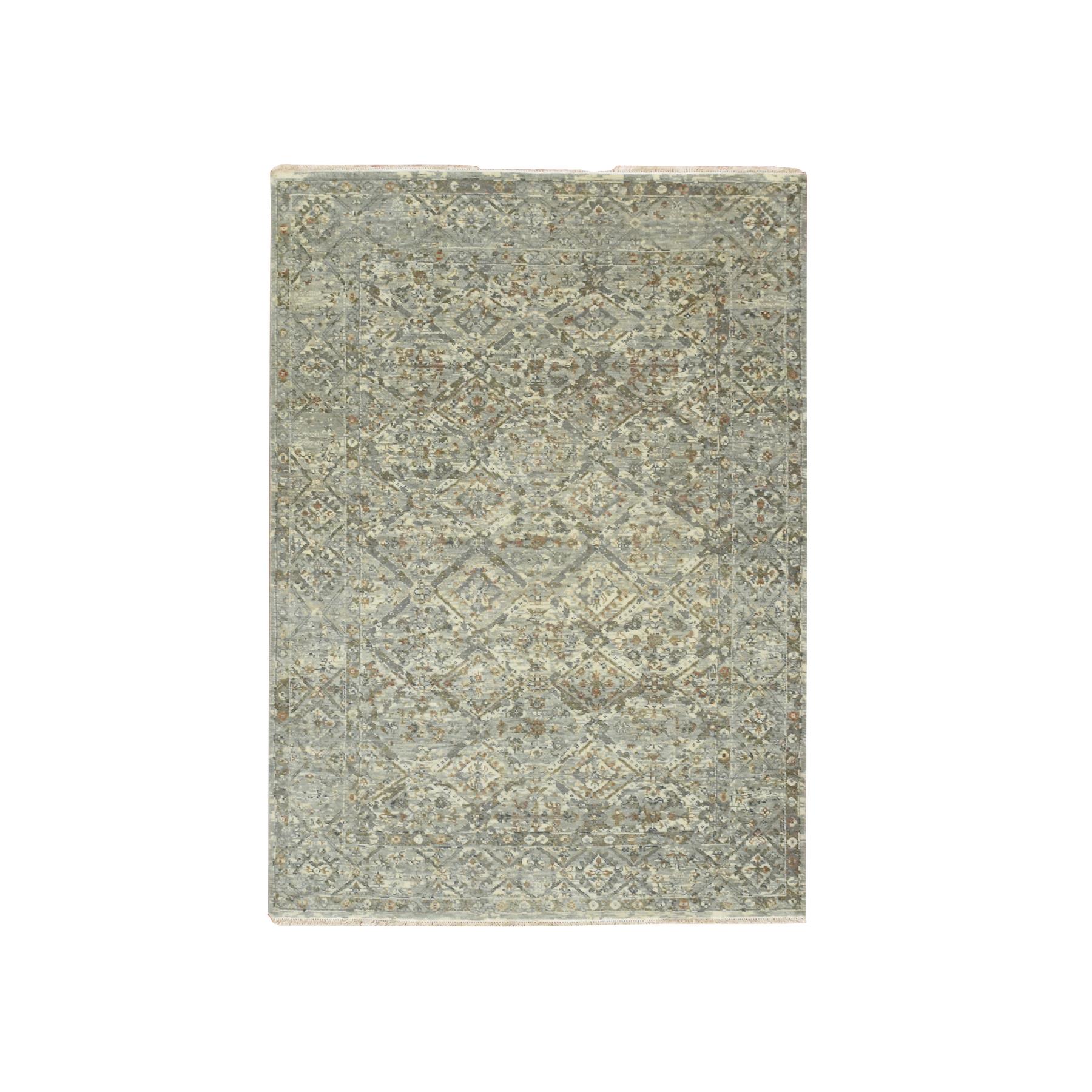 Oushak-And-Peshawar-Hand-Knotted-Rug-378730