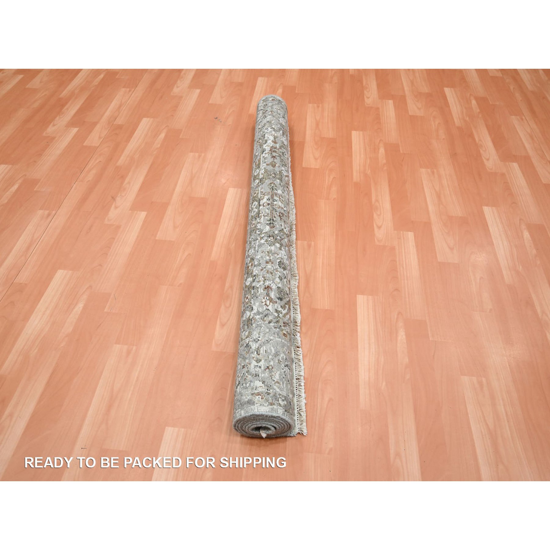 Oushak-And-Peshawar-Hand-Knotted-Rug-378730