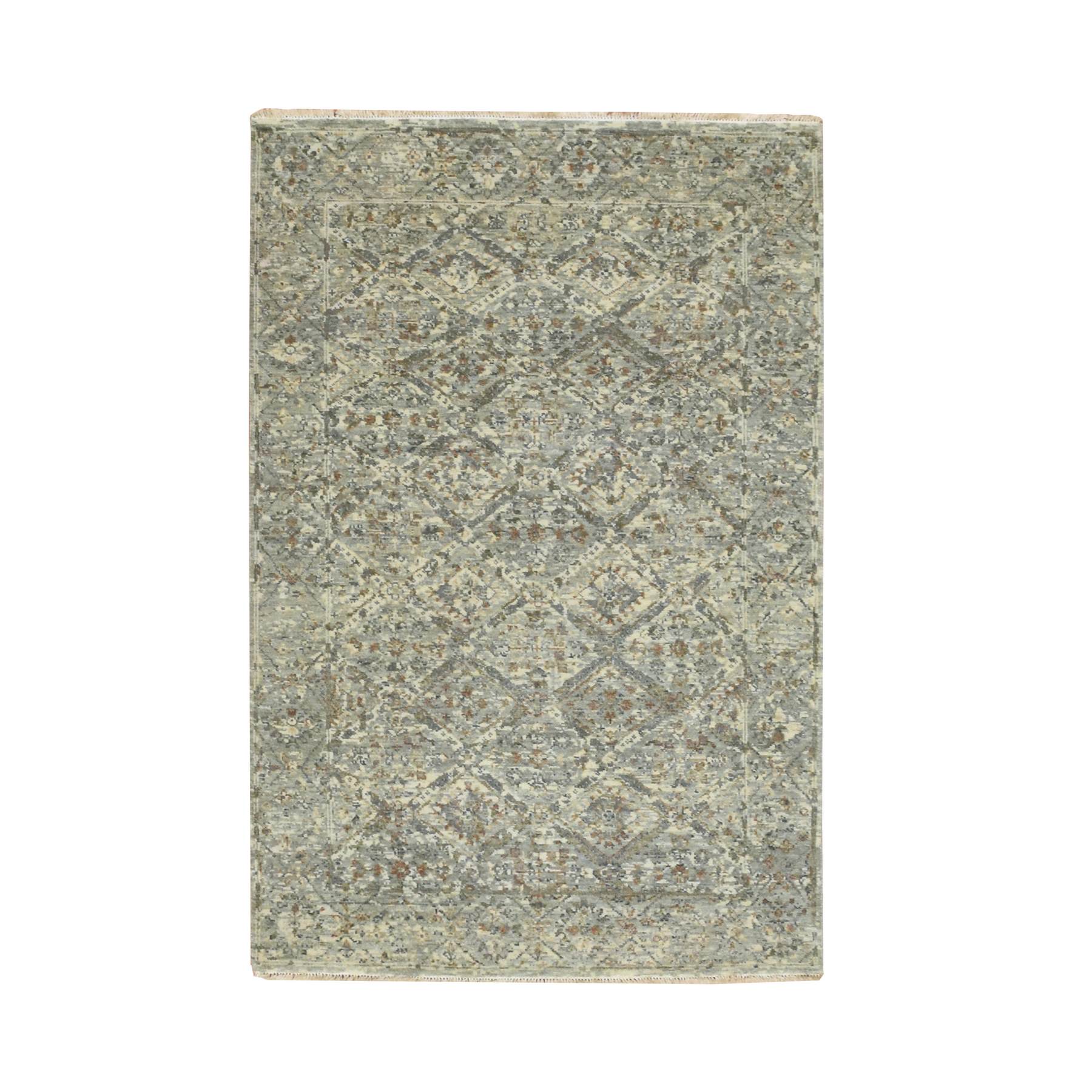 Oushak-And-Peshawar-Hand-Knotted-Rug-378740