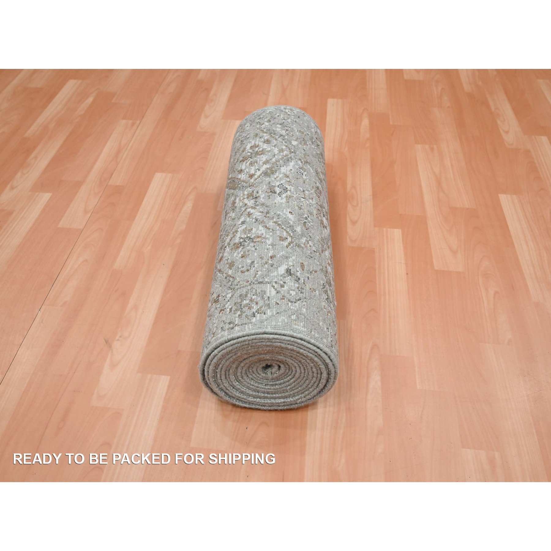 Oushak-And-Peshawar-Hand-Knotted-Rug-378745