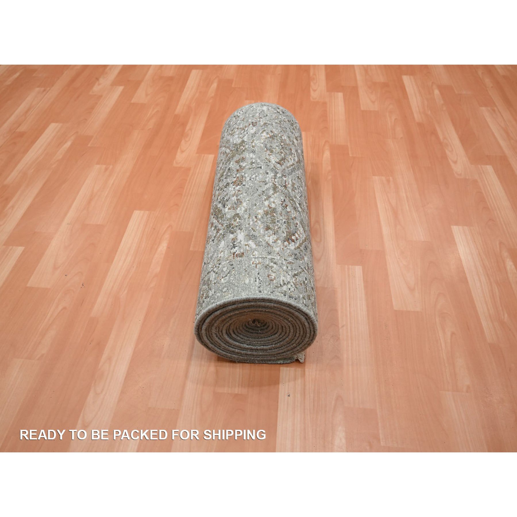 Oushak-And-Peshawar-Hand-Knotted-Rug-378750