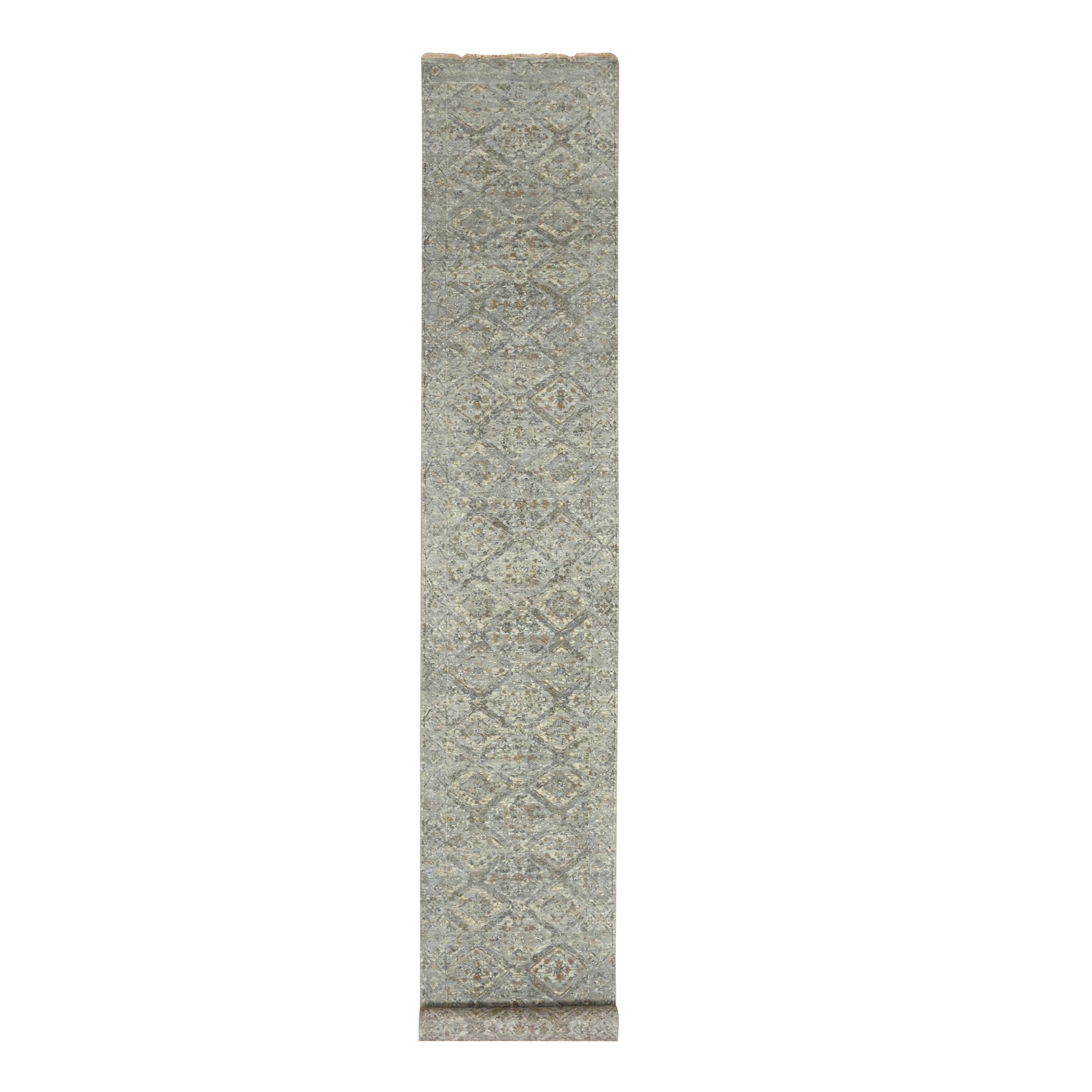Oushak-And-Peshawar-Hand-Knotted-Rug-378755