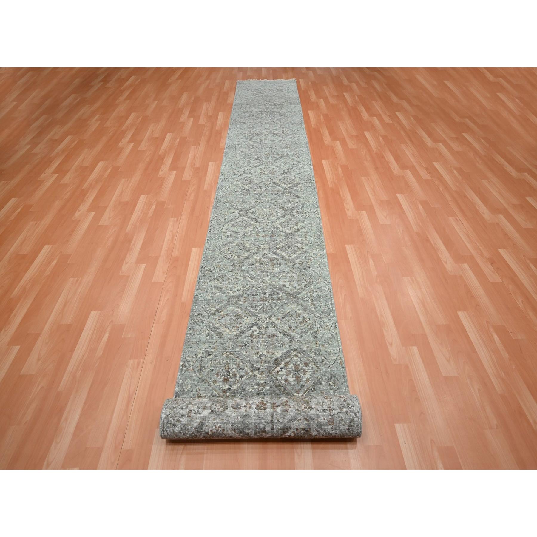 Oushak-And-Peshawar-Hand-Knotted-Rug-378755