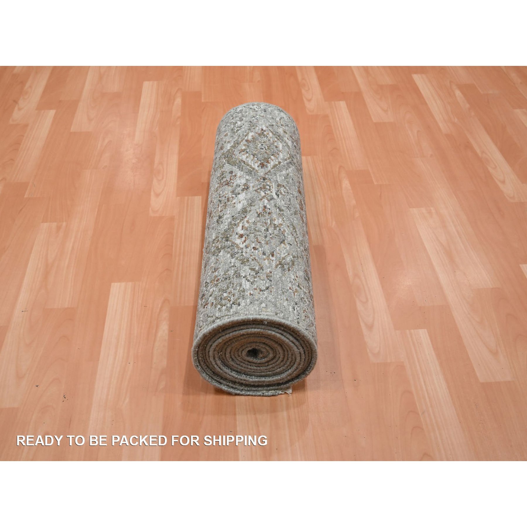 Oushak-And-Peshawar-Hand-Knotted-Rug-378755