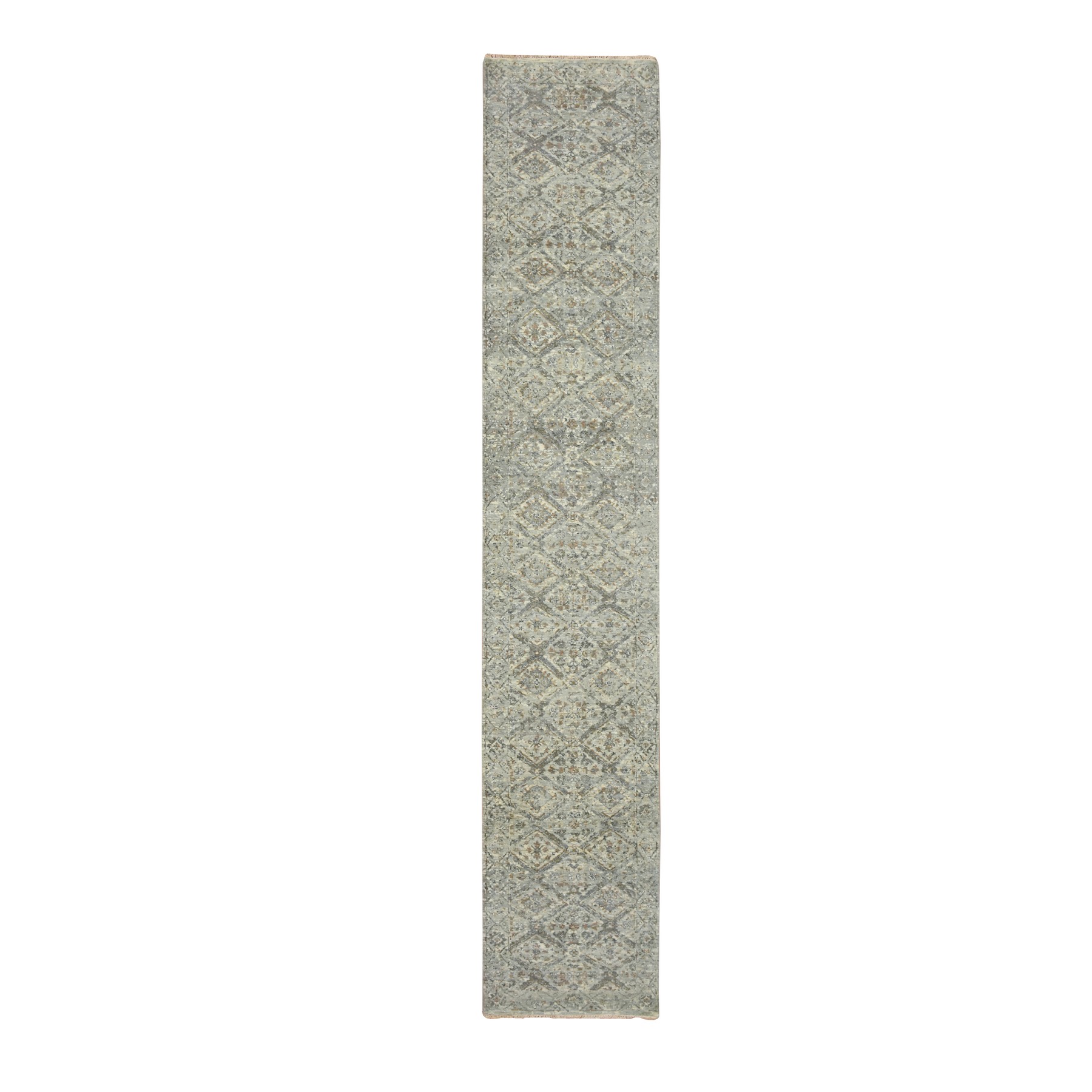 Oushak-And-Peshawar-Hand-Knotted-Rug-378760