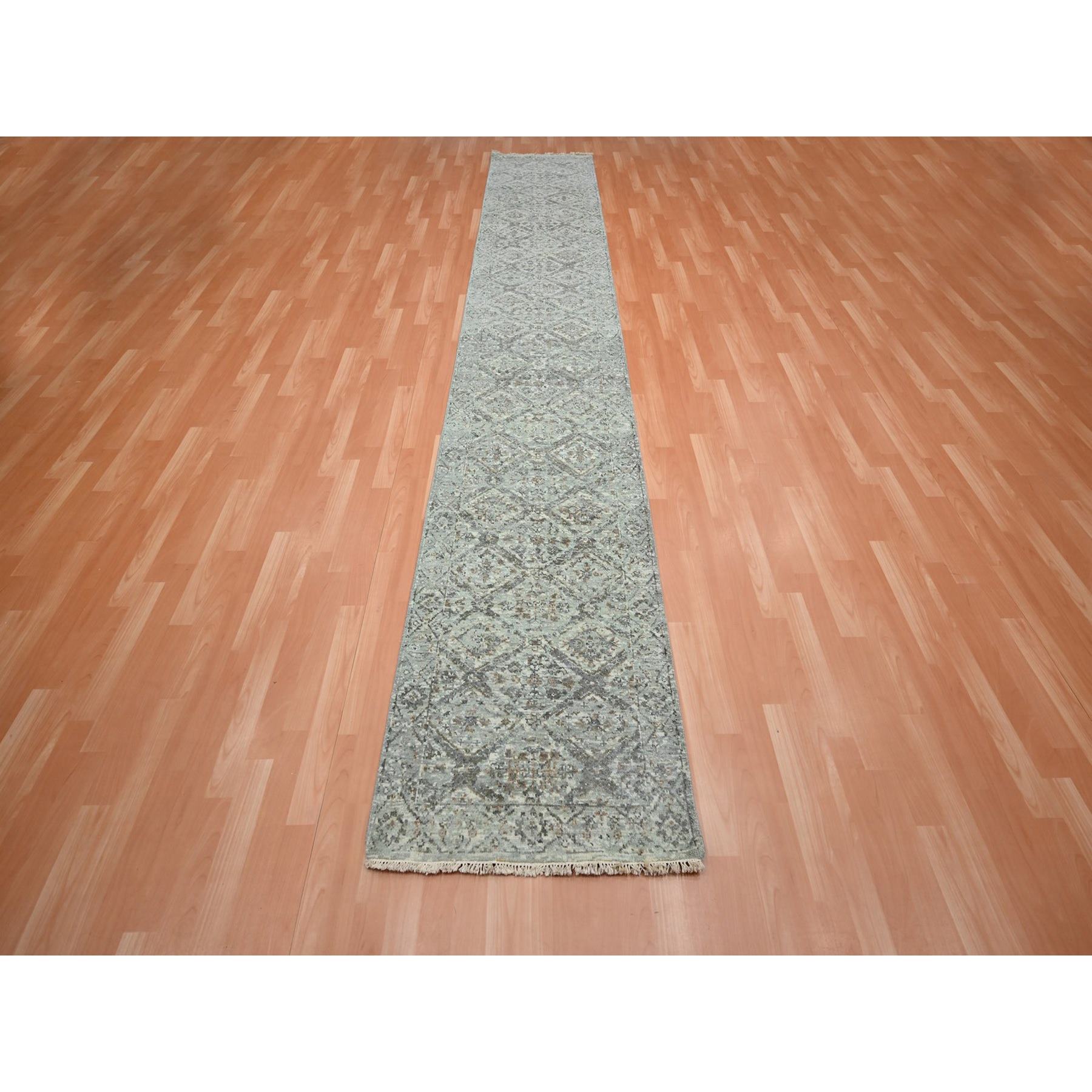Oushak-And-Peshawar-Hand-Knotted-Rug-378760