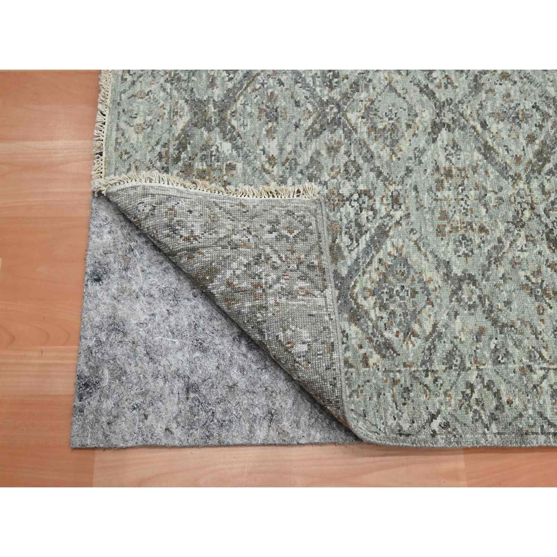 Oushak-And-Peshawar-Hand-Knotted-Rug-378760