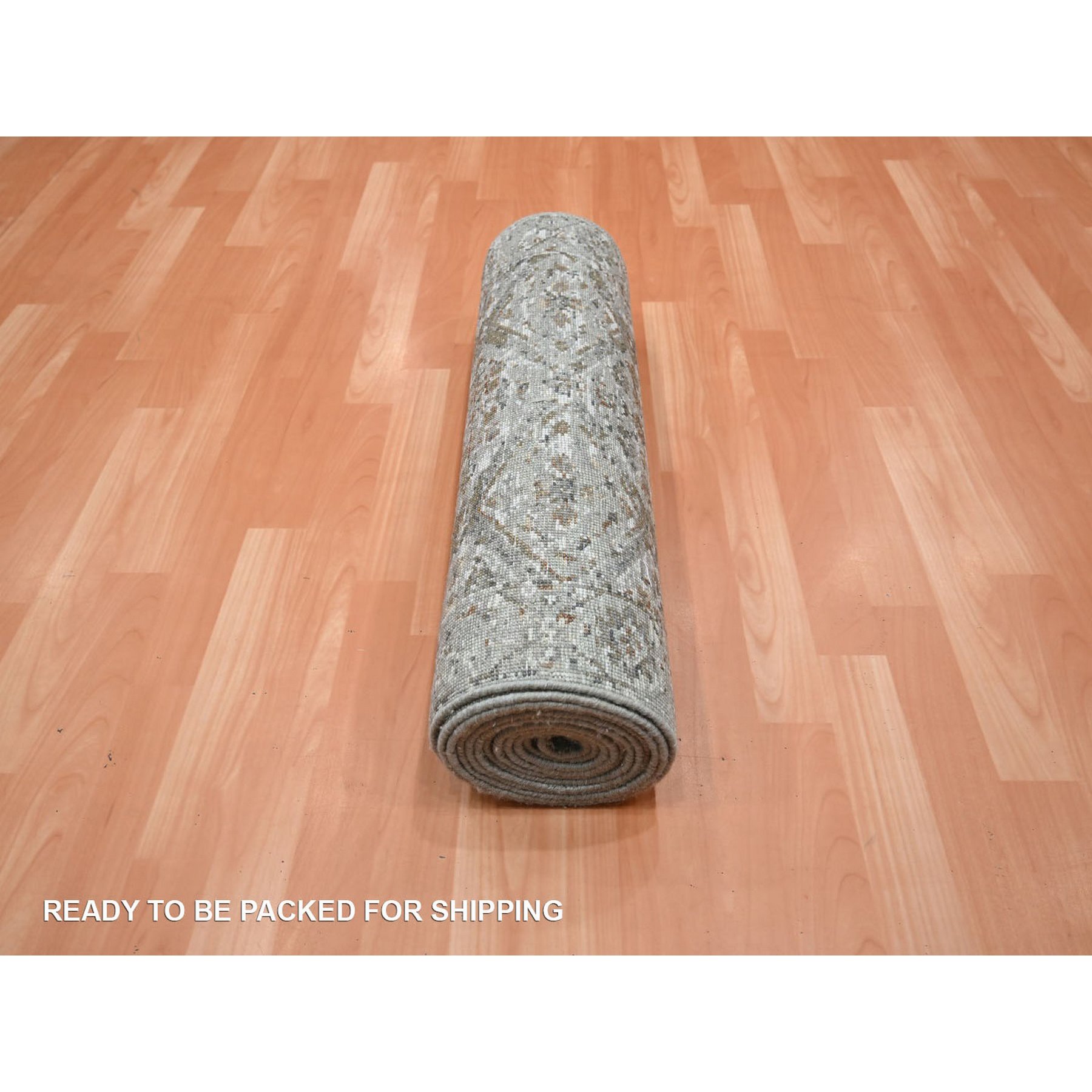 Oushak-And-Peshawar-Hand-Knotted-Rug-378760