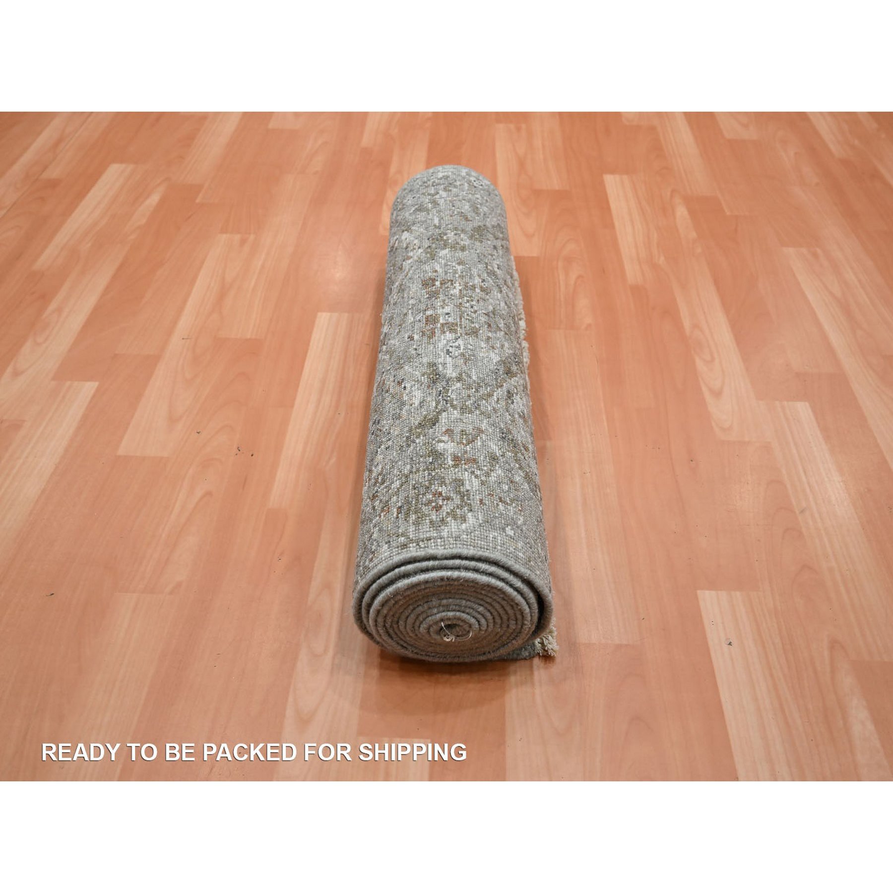 Oushak-And-Peshawar-Hand-Knotted-Rug-378765