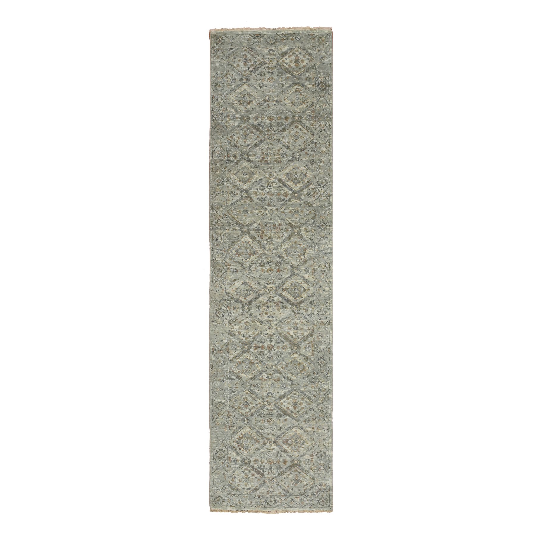 Oushak-And-Peshawar-Hand-Knotted-Rug-378770