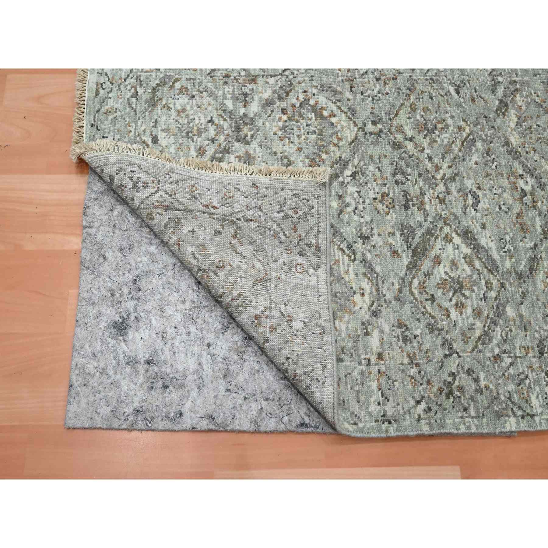 Oushak-And-Peshawar-Hand-Knotted-Rug-378770