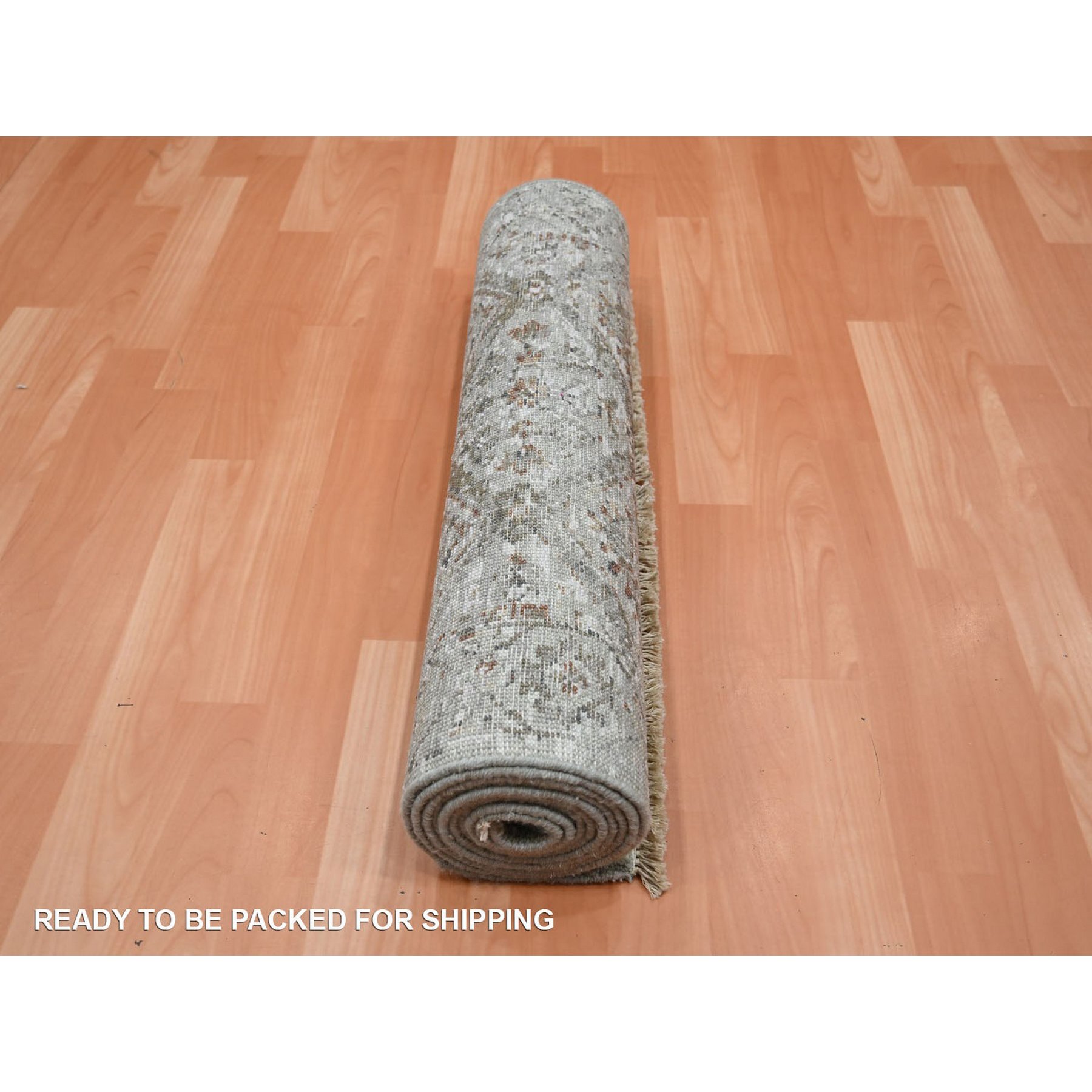Oushak-And-Peshawar-Hand-Knotted-Rug-378770