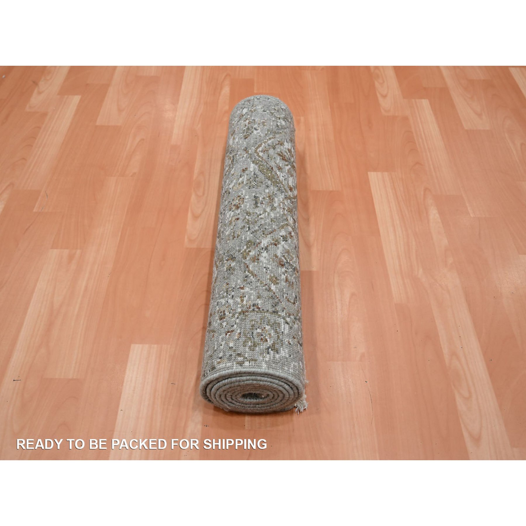 Oushak-And-Peshawar-Hand-Knotted-Rug-378775