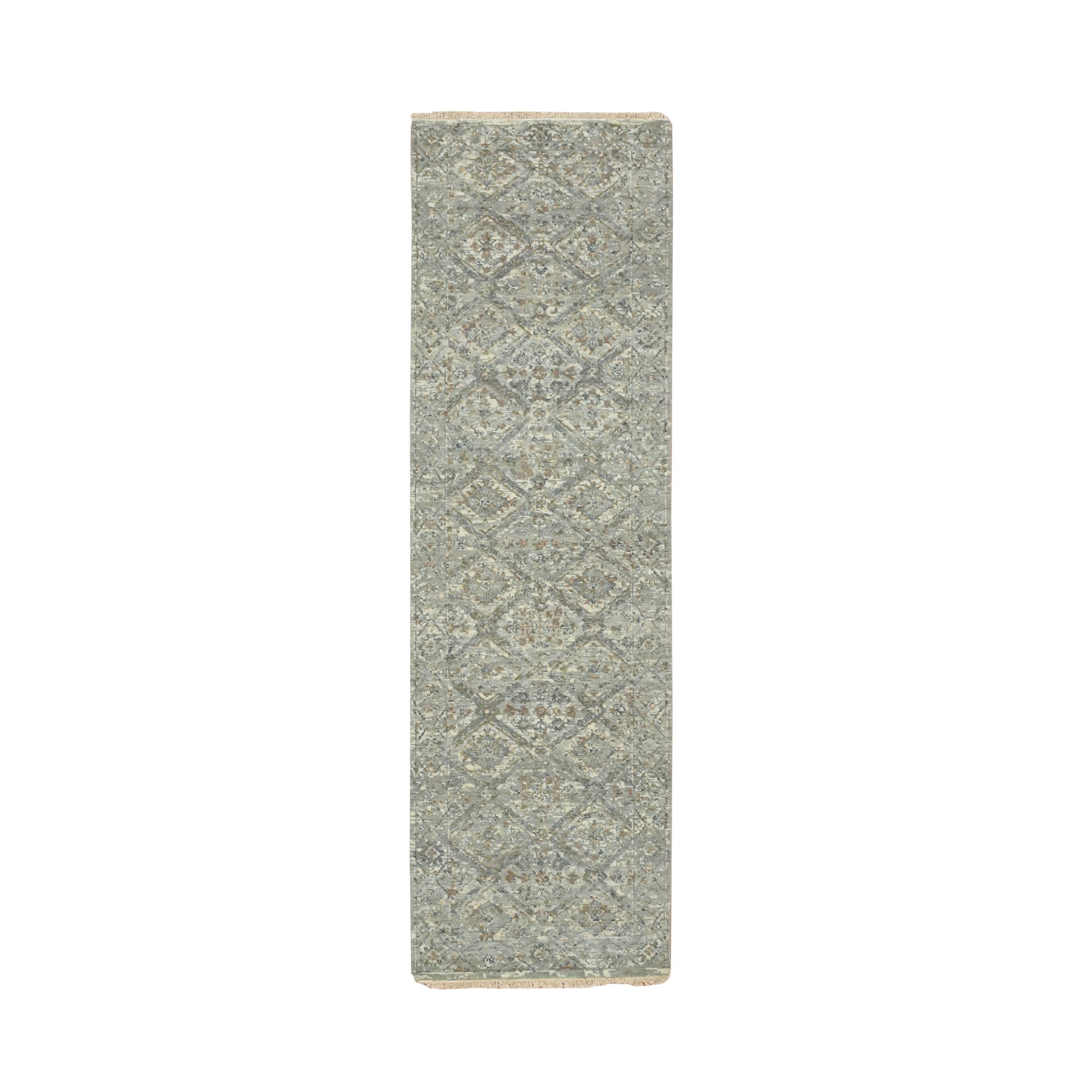 Oushak-And-Peshawar-Hand-Knotted-Rug-378780