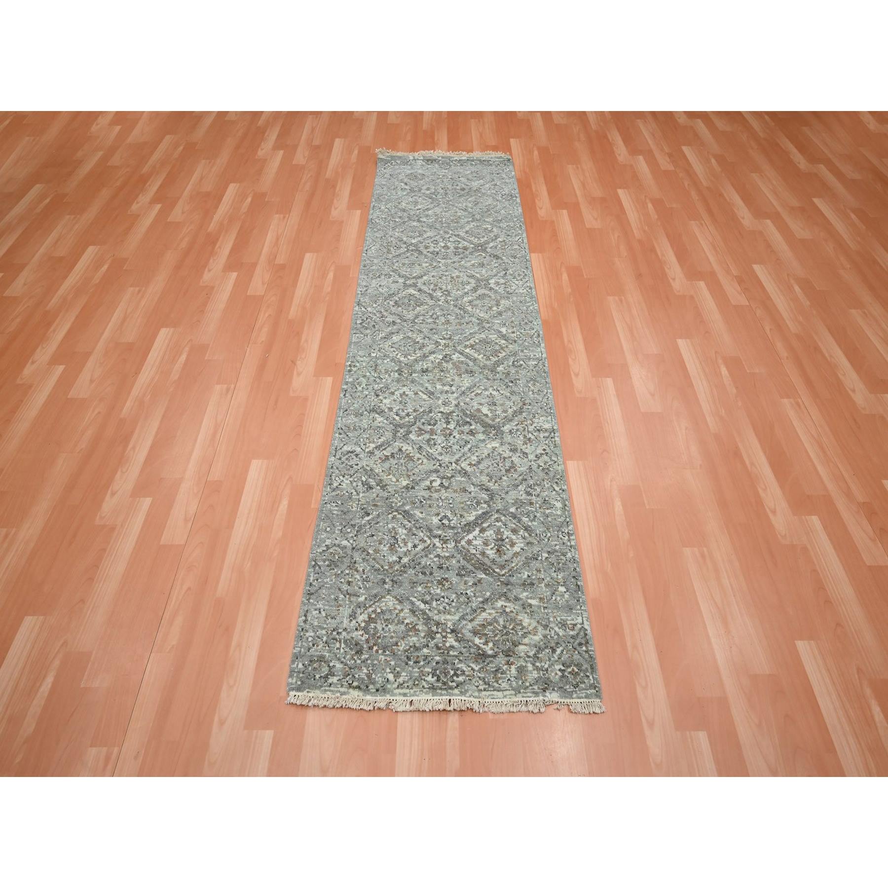 Oushak-And-Peshawar-Hand-Knotted-Rug-378780