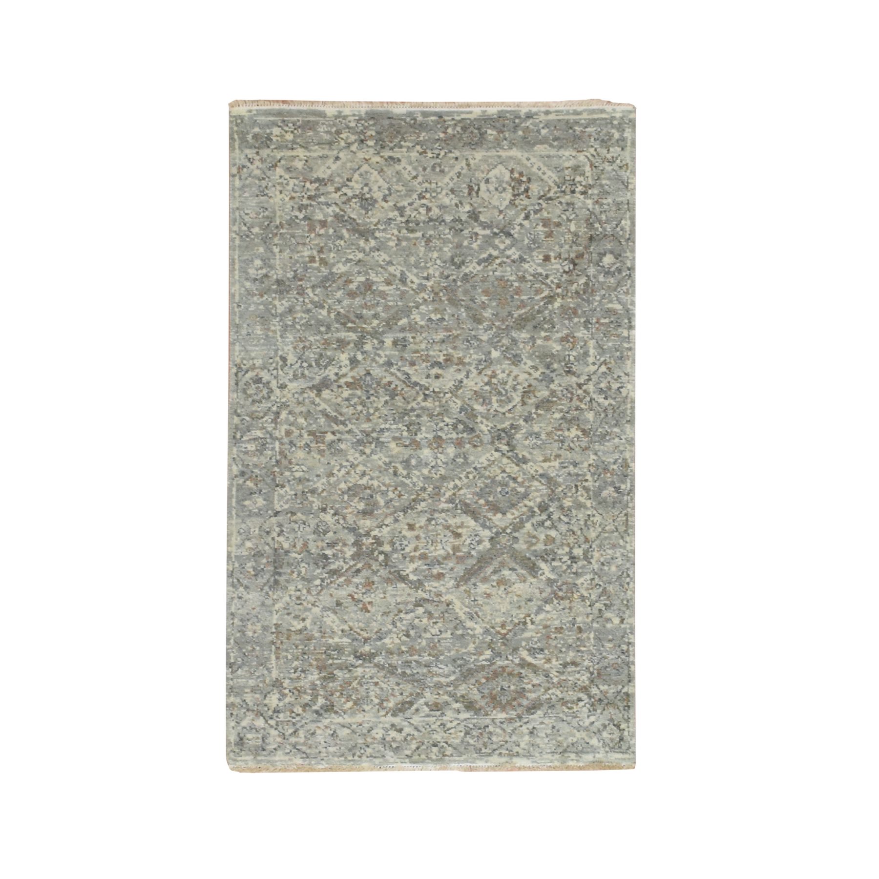 Oushak-And-Peshawar-Hand-Knotted-Rug-378790