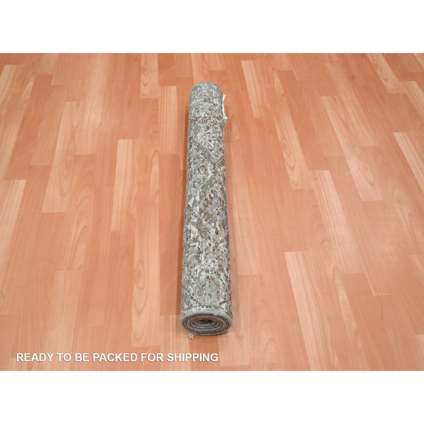 Oushak-And-Peshawar-Hand-Knotted-Rug-378795