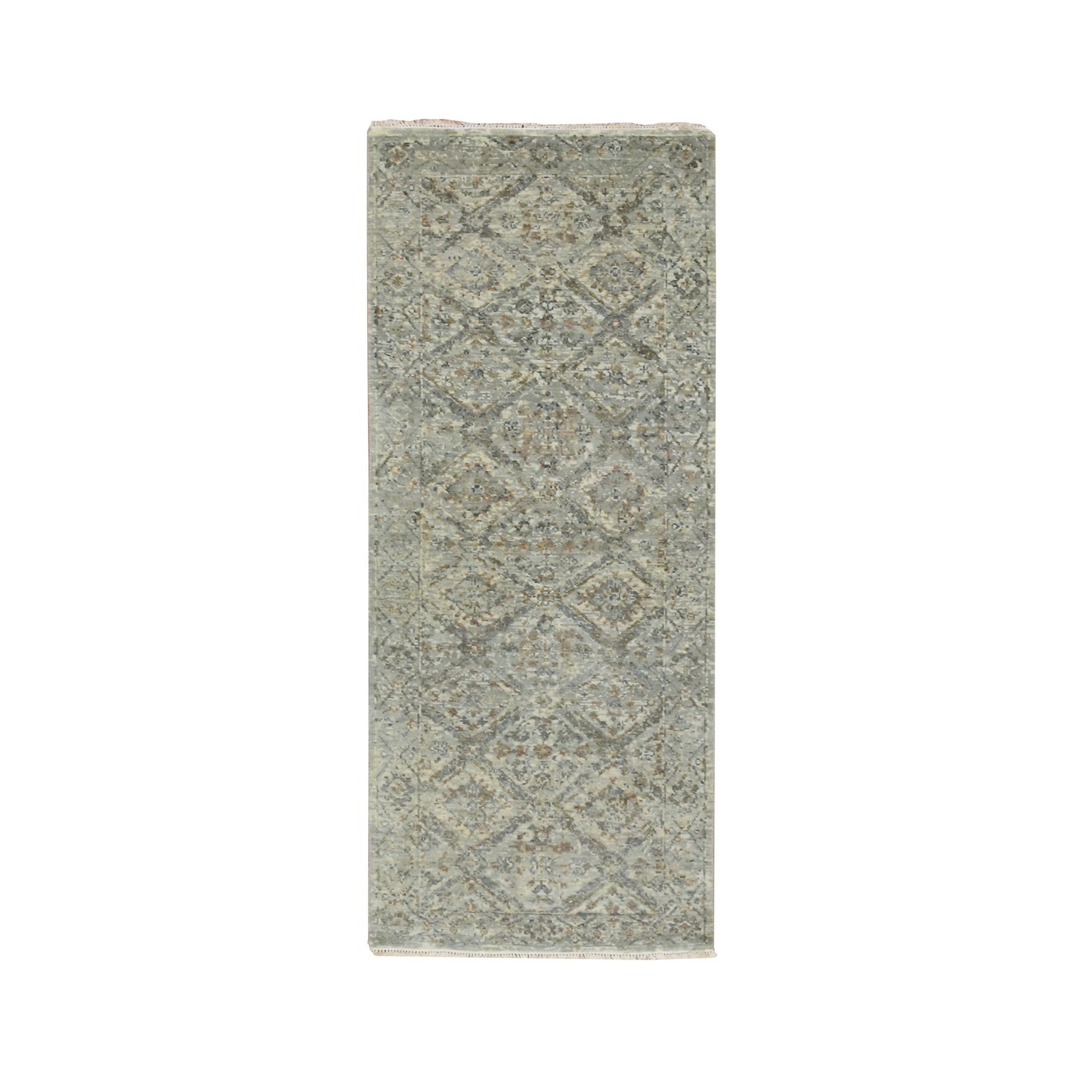 Oushak-And-Peshawar-Hand-Knotted-Rug-378800