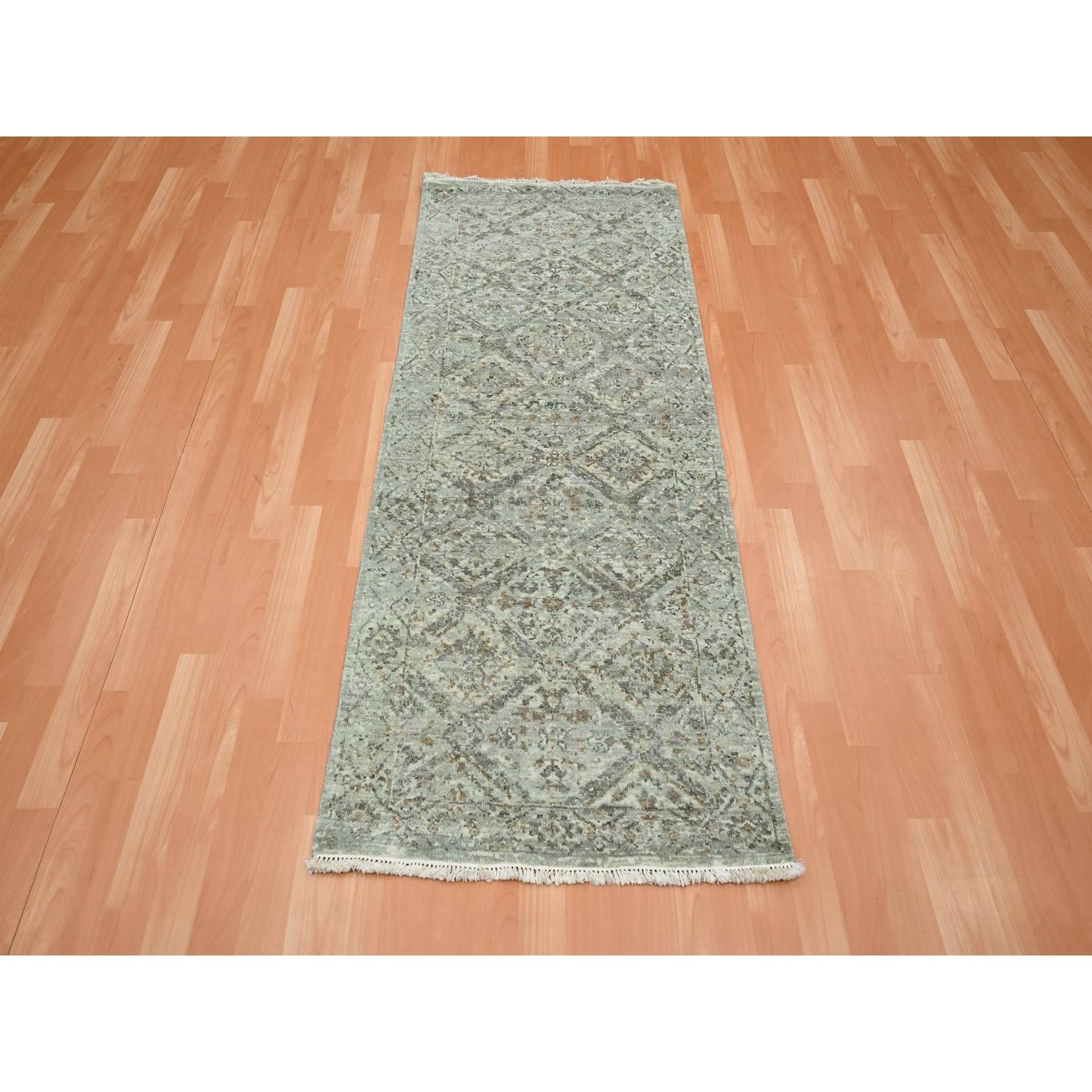 Oushak-And-Peshawar-Hand-Knotted-Rug-378800
