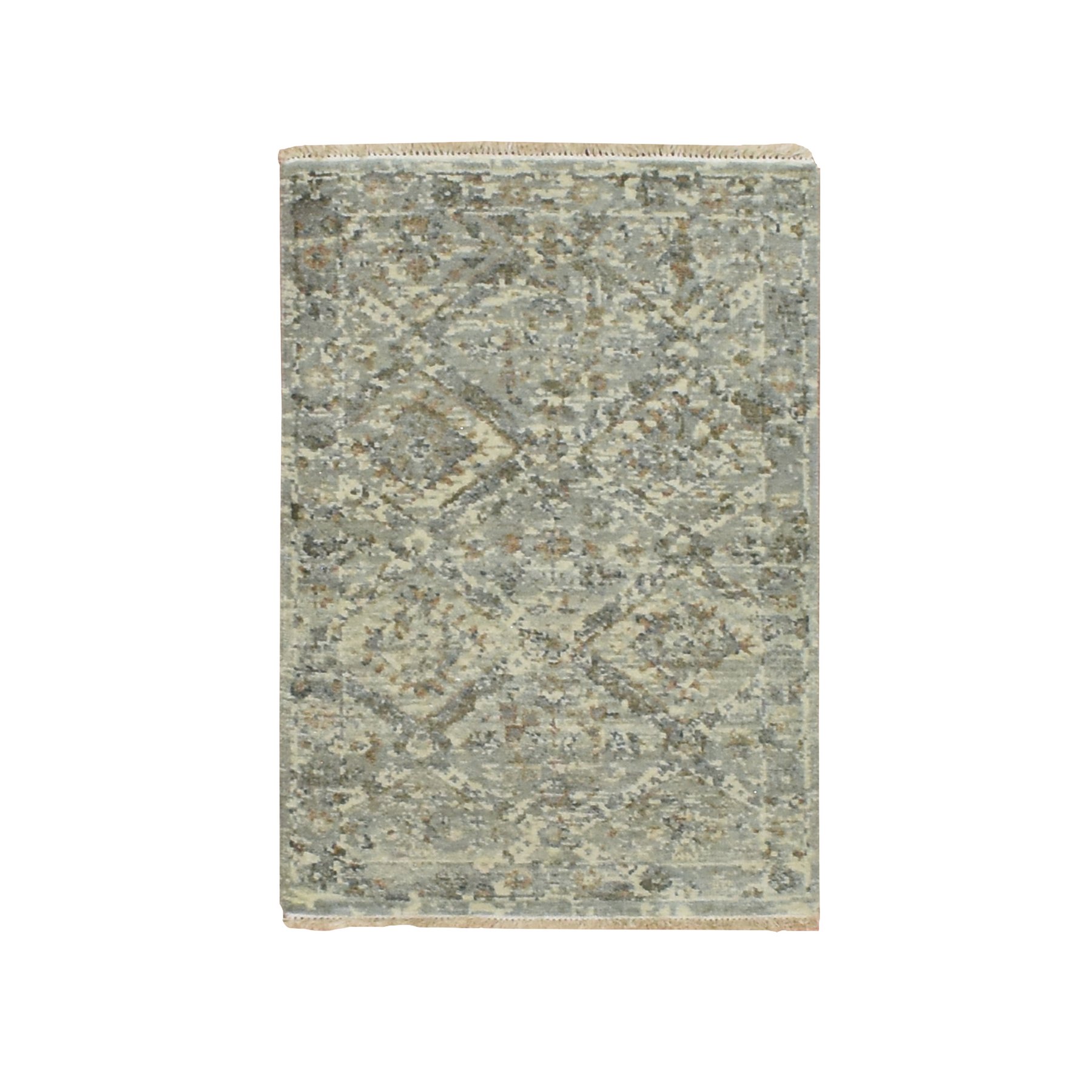 Oushak-And-Peshawar-Hand-Knotted-Rug-378805
