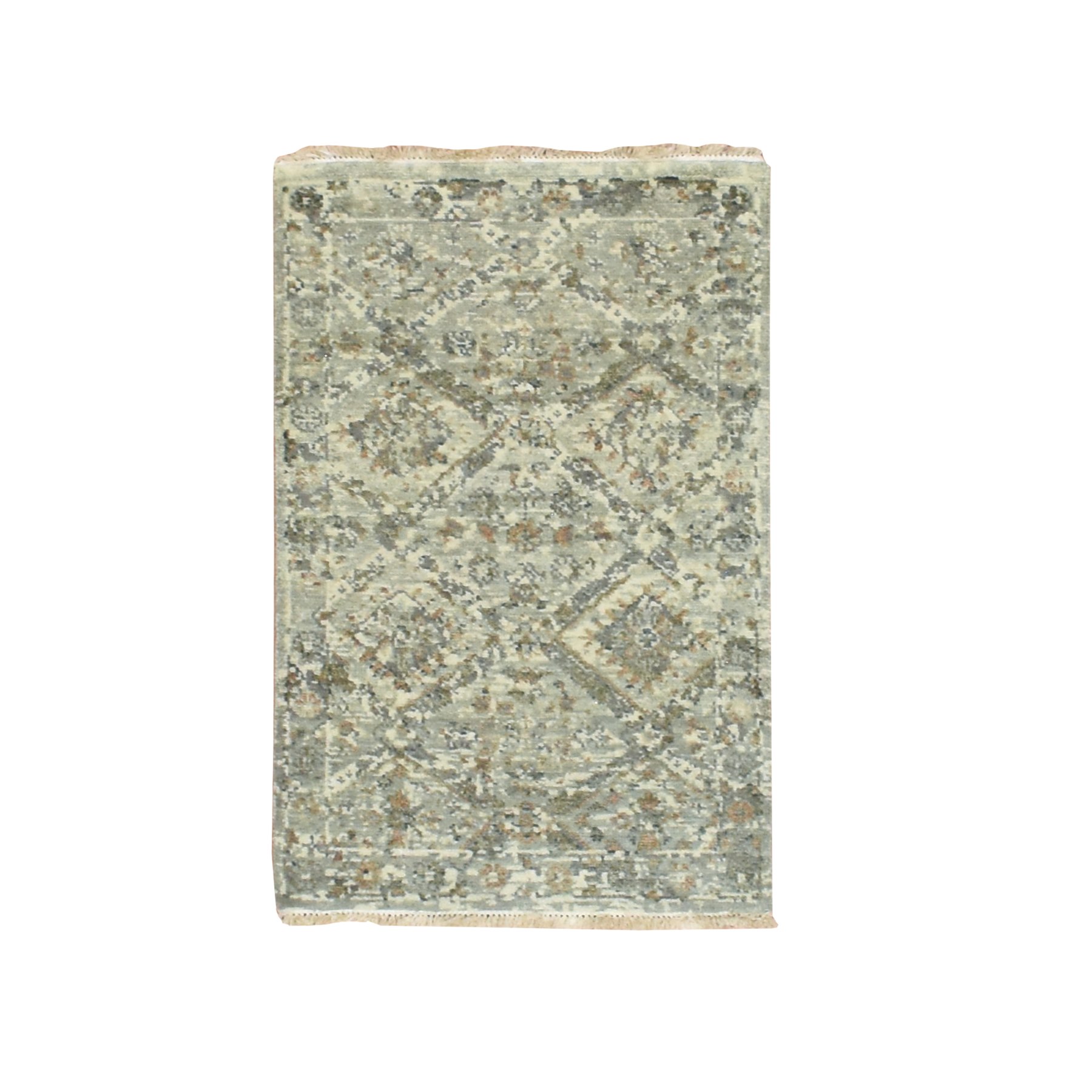 Oushak-And-Peshawar-Hand-Knotted-Rug-378820