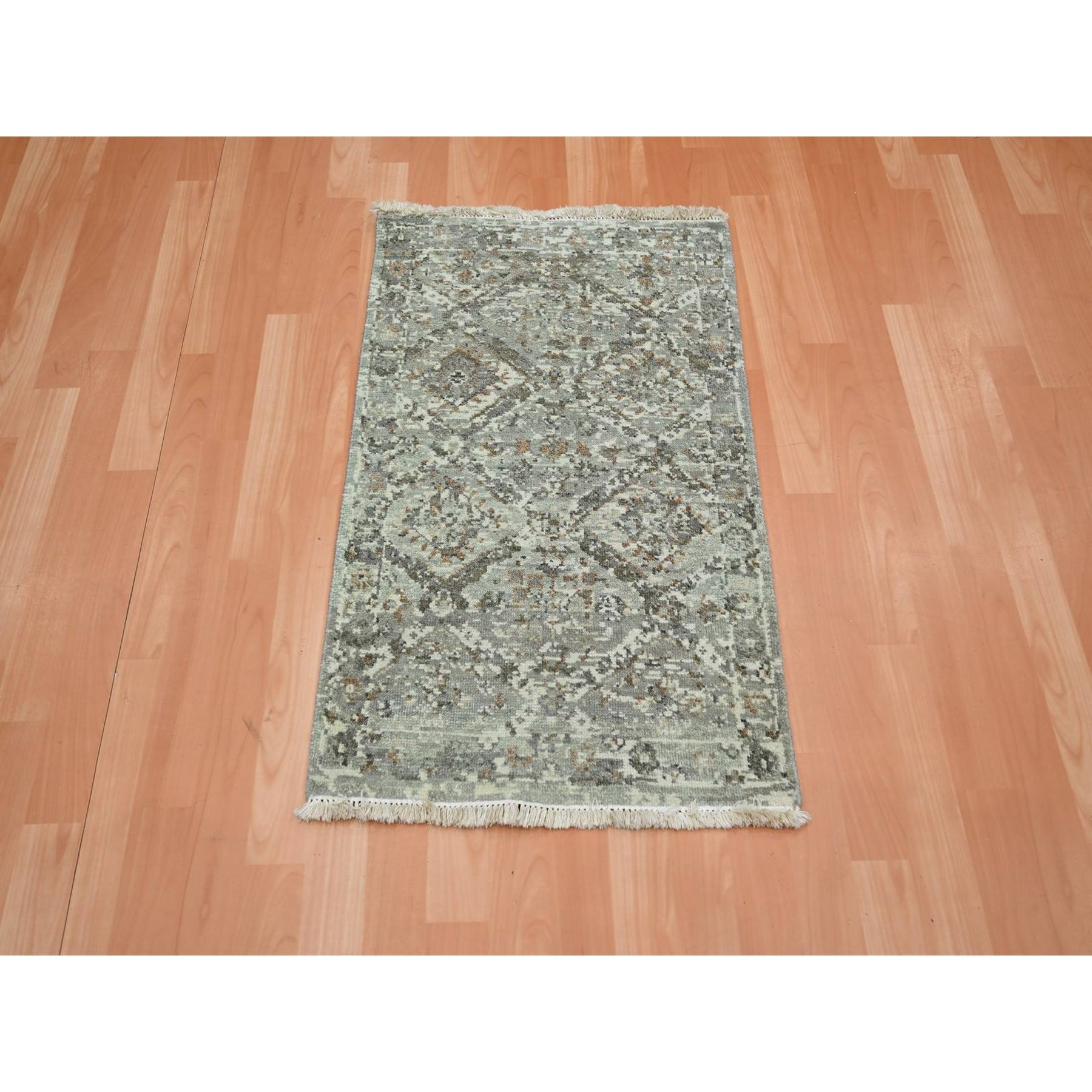 Oushak-And-Peshawar-Hand-Knotted-Rug-378820