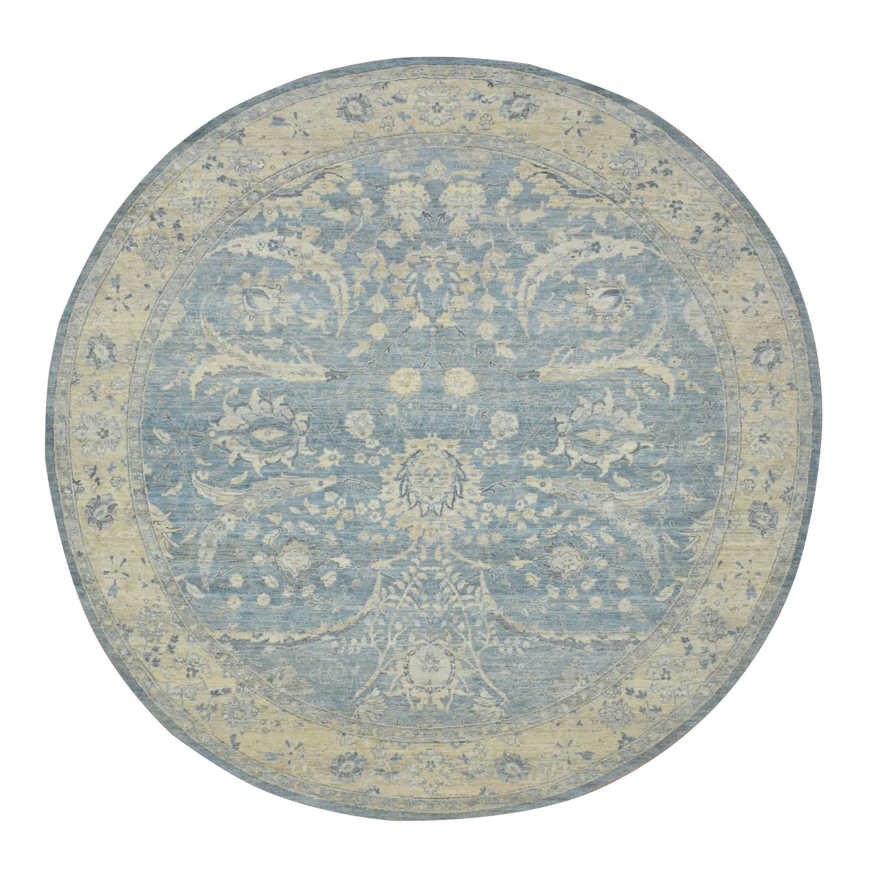 Oushak-And-Peshawar-Hand-Knotted-Rug-378830