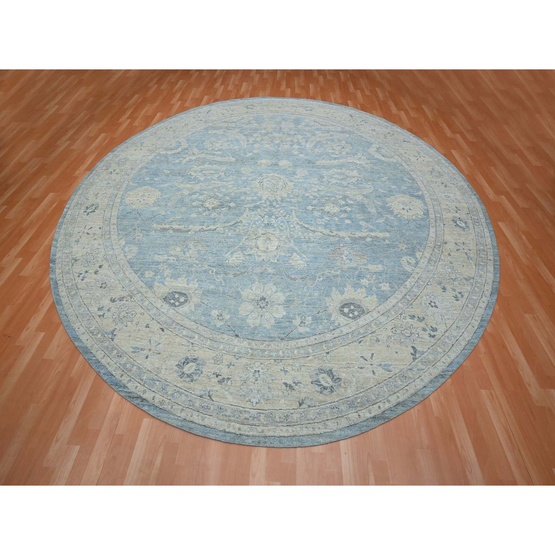 Oushak-And-Peshawar-Hand-Knotted-Rug-378830