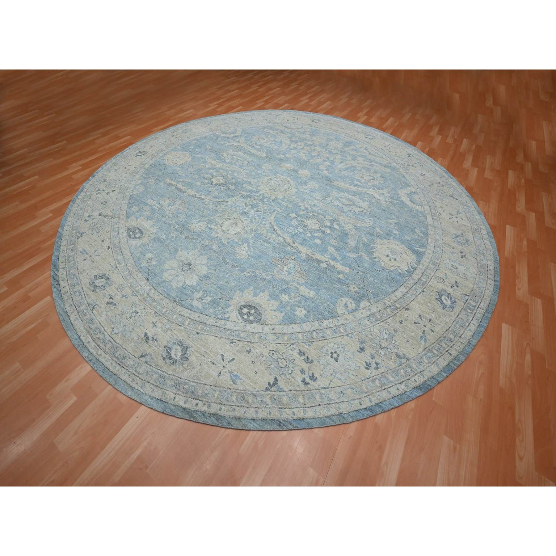 Oushak-And-Peshawar-Hand-Knotted-Rug-378830