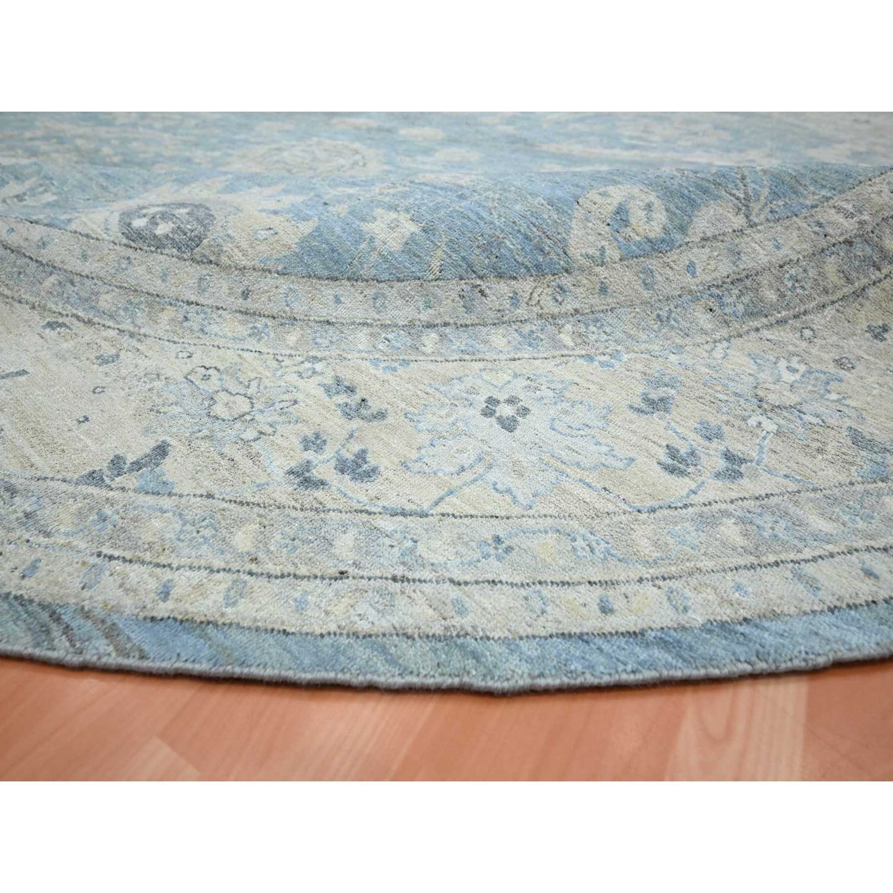 Oushak-And-Peshawar-Hand-Knotted-Rug-378830
