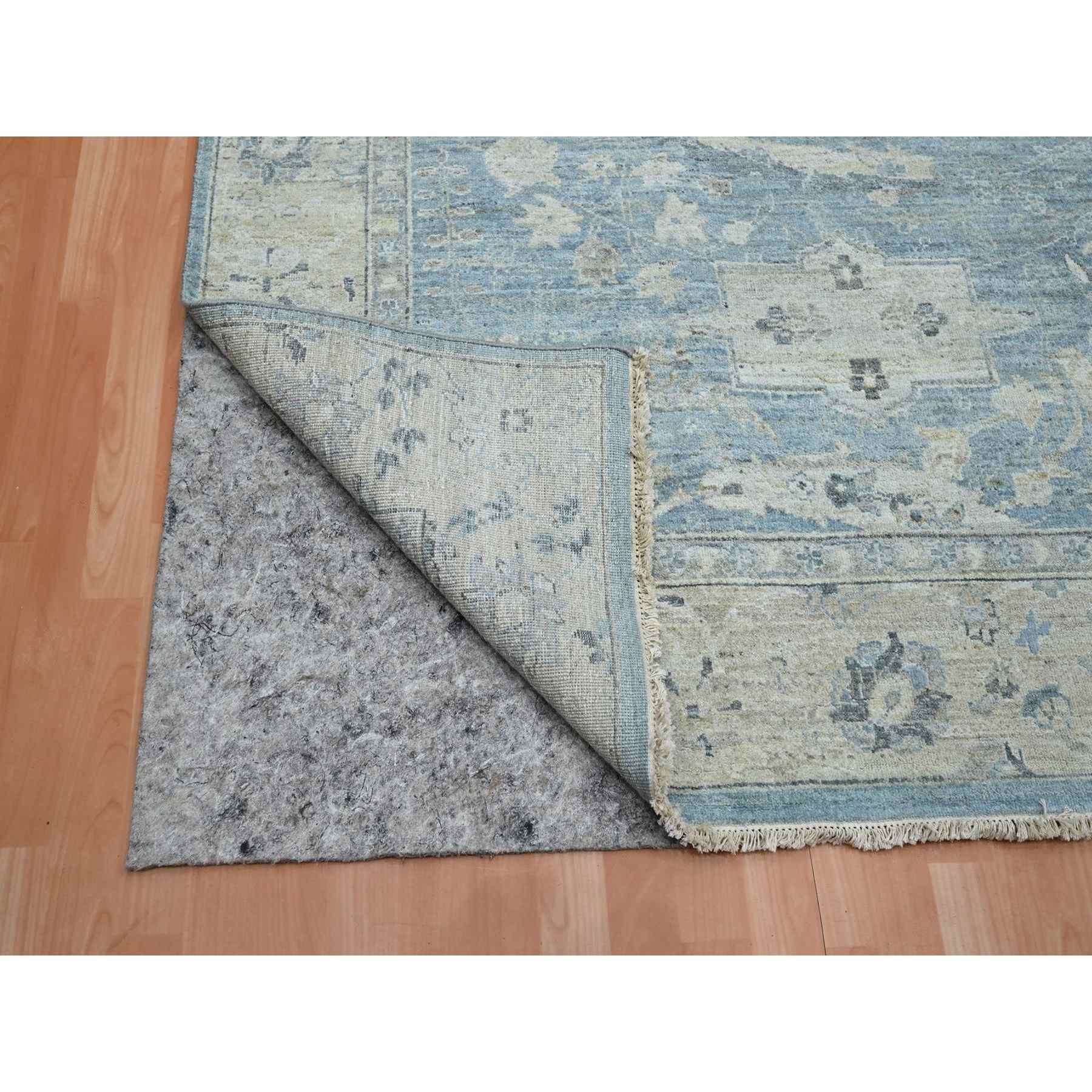 Oushak-And-Peshawar-Hand-Knotted-Rug-378835