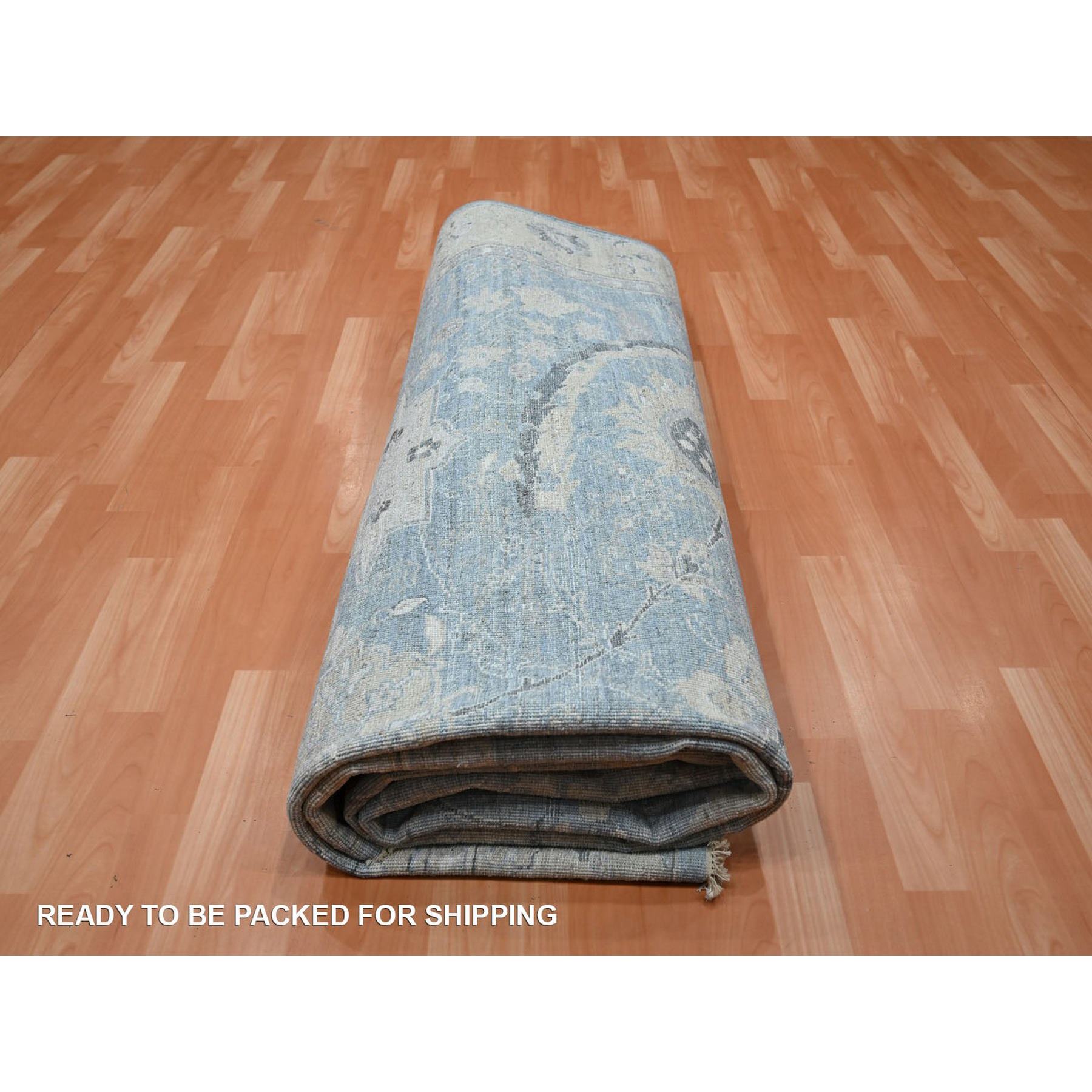 Oushak-And-Peshawar-Hand-Knotted-Rug-378835