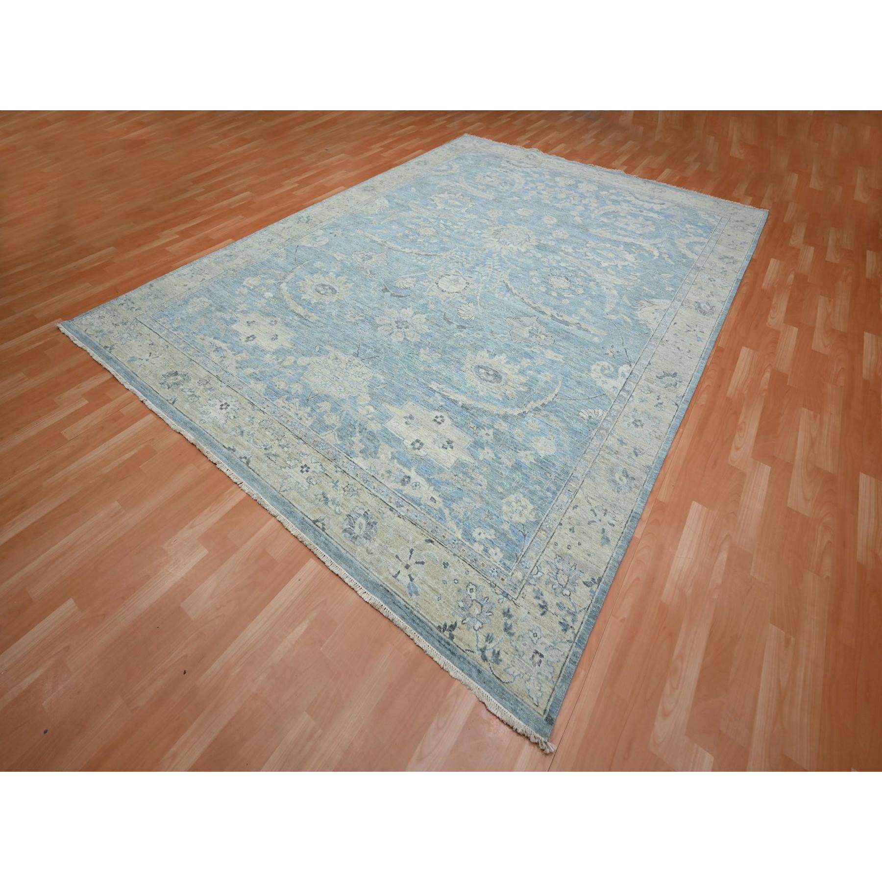 Oushak-And-Peshawar-Hand-Knotted-Rug-378840