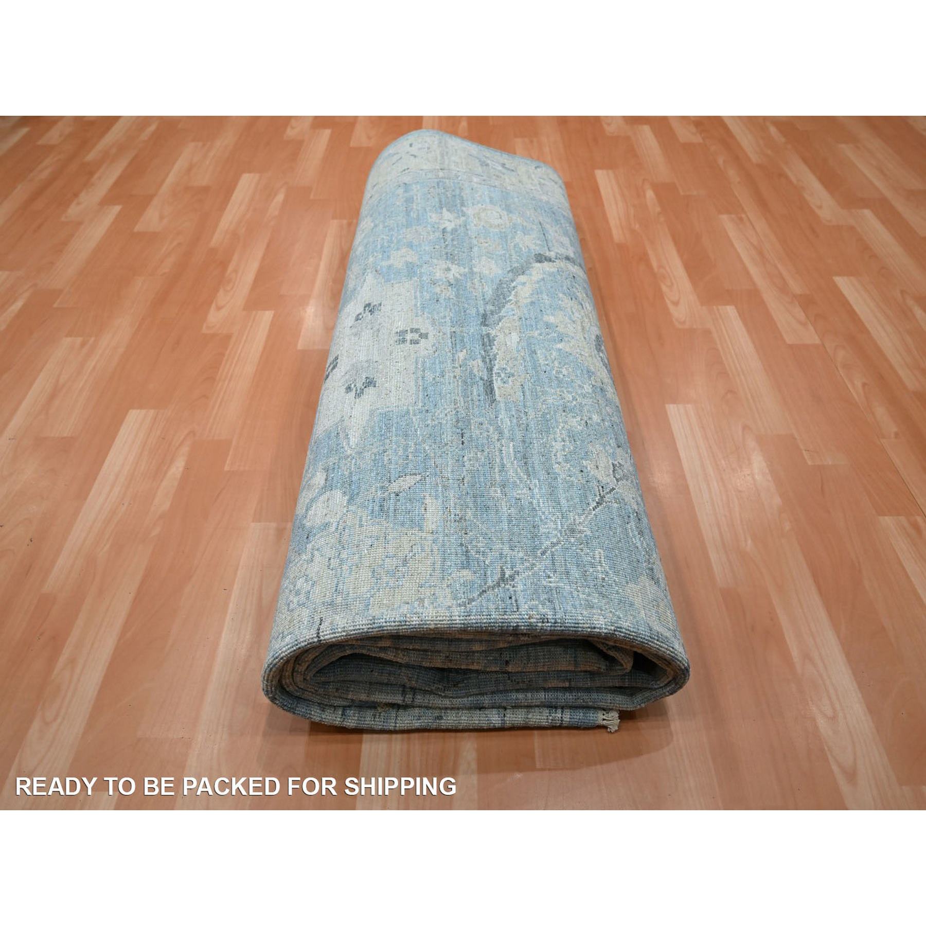 Oushak-And-Peshawar-Hand-Knotted-Rug-378840