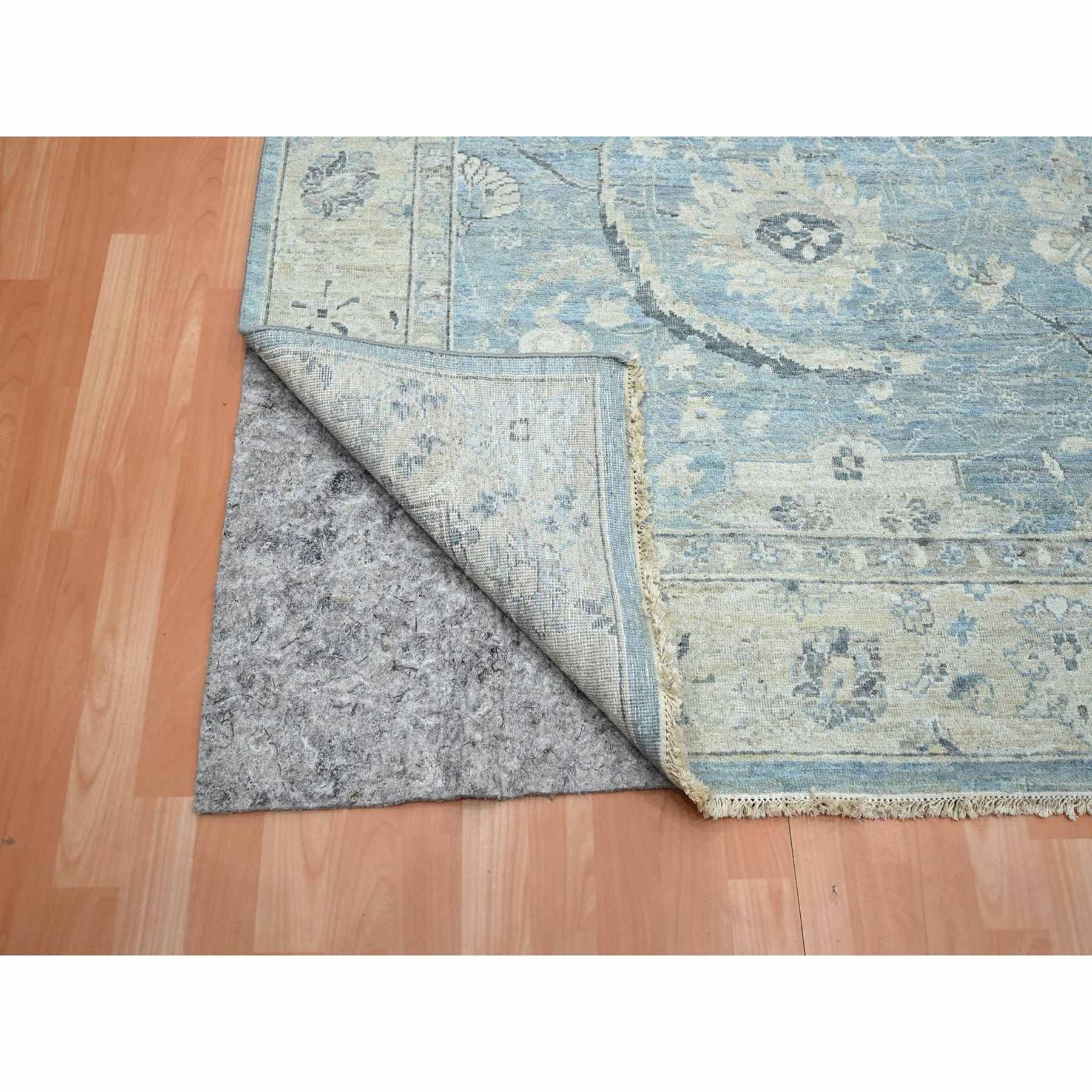 Oushak-And-Peshawar-Hand-Knotted-Rug-378845