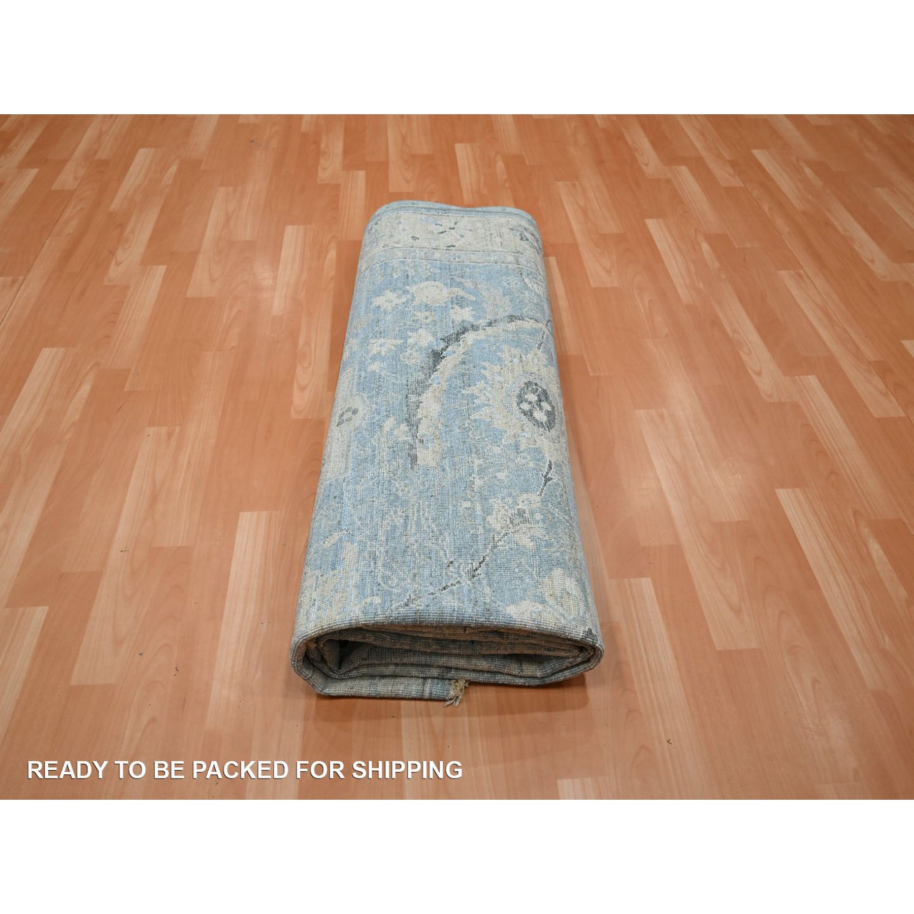 Oushak-And-Peshawar-Hand-Knotted-Rug-378845