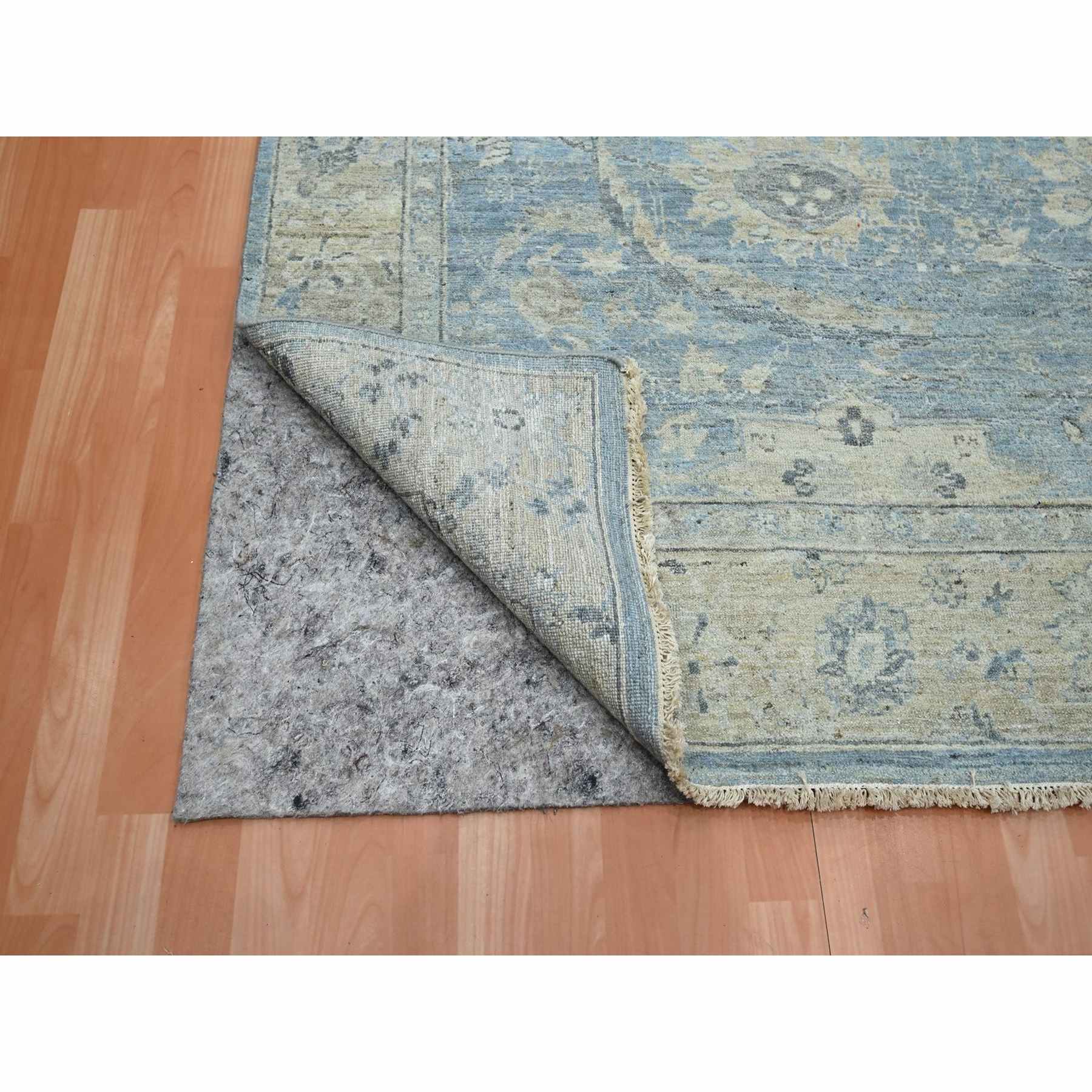 Oushak-And-Peshawar-Hand-Knotted-Rug-378850