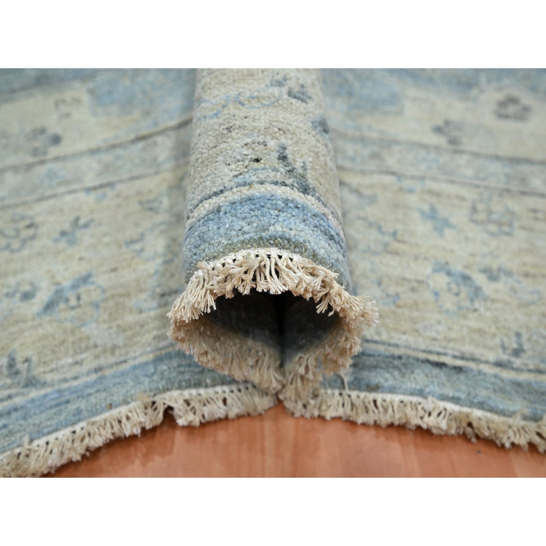 Oushak-And-Peshawar-Hand-Knotted-Rug-378850